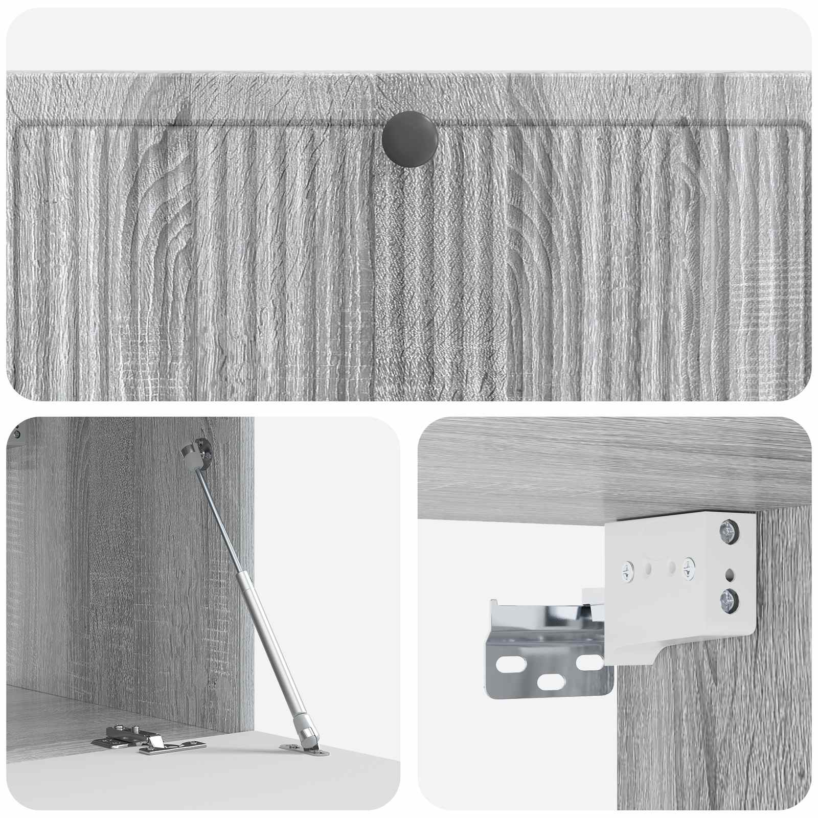 Wandmontierter TV-Schrank Graues Sonoma 98 x 41 x 30 cm
