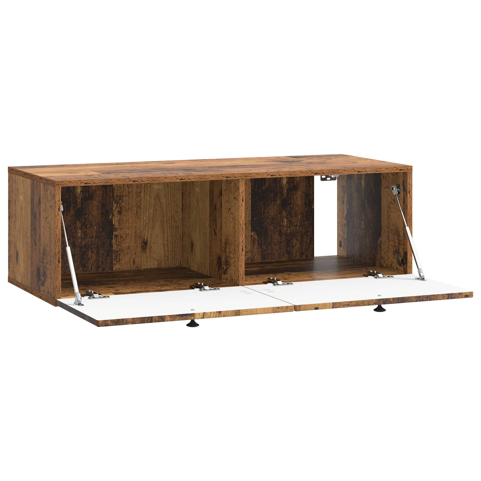 Wandmontierter TV-Schrank Altholz 98 x 41 x 30 cm Holzwerkstoff