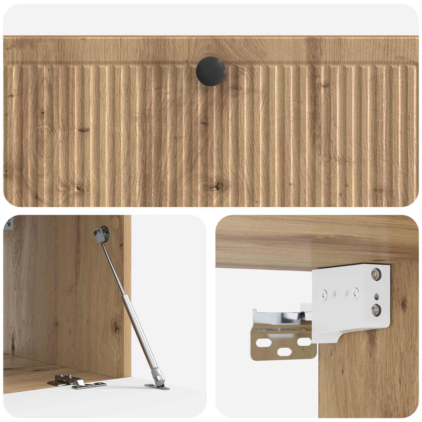 Wandmontierter TV-Schrank 98 x 41 x 30 cm Artisan-Eiche