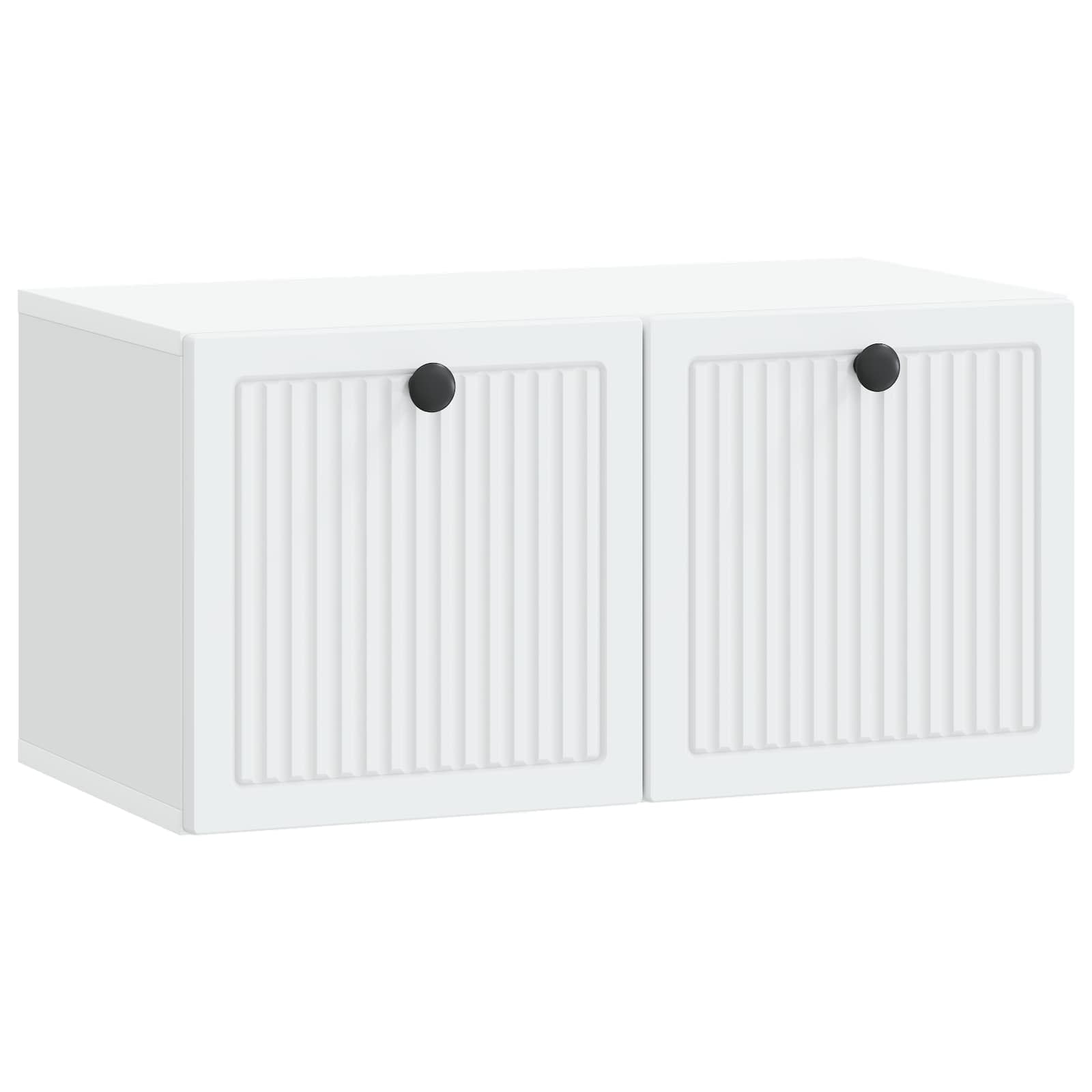 Wandmontierter TV-Schrank Weiß 59,5 x 31 x 30 cm Holzwerkstoff