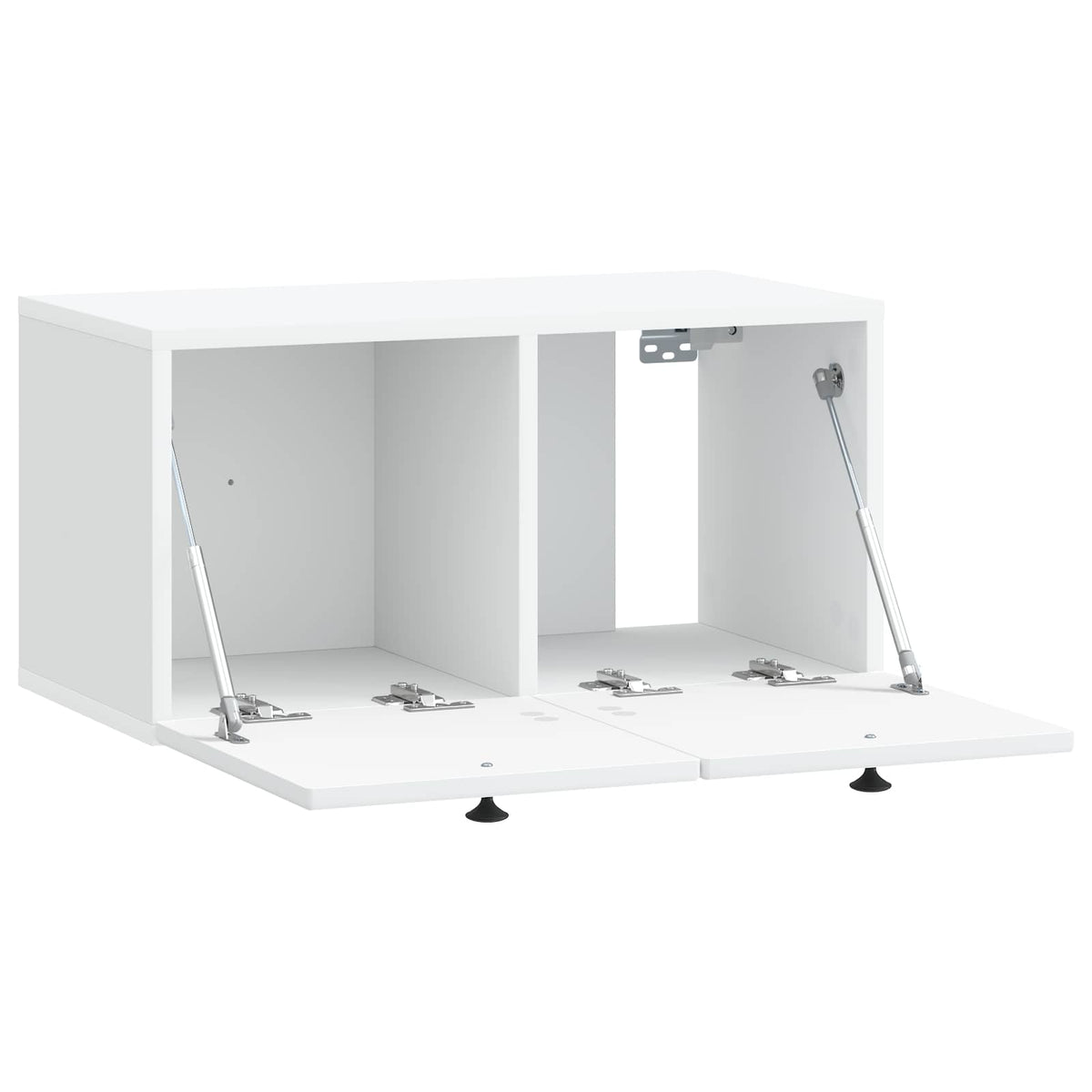 Wandmontierter TV-Schrank Weiß 59,5 x 31 x 30 cm Holzwerkstoff