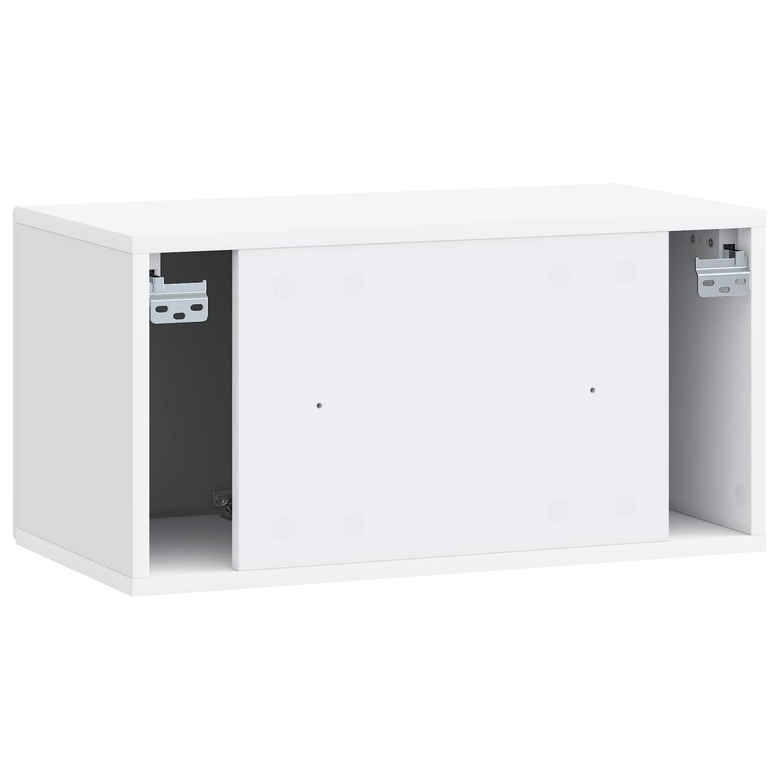 Wandmontierter TV-Schrank Weiß 59,5 x 31 x 30 cm Holzwerkstoff