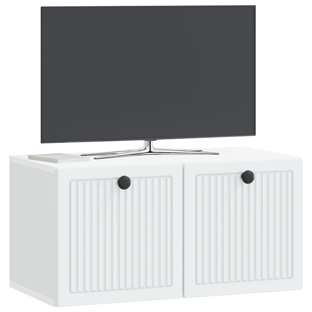 Wandmontierter TV-Schrank Weiß 59,5 x 31 x 30 cm Holzwerkstoff