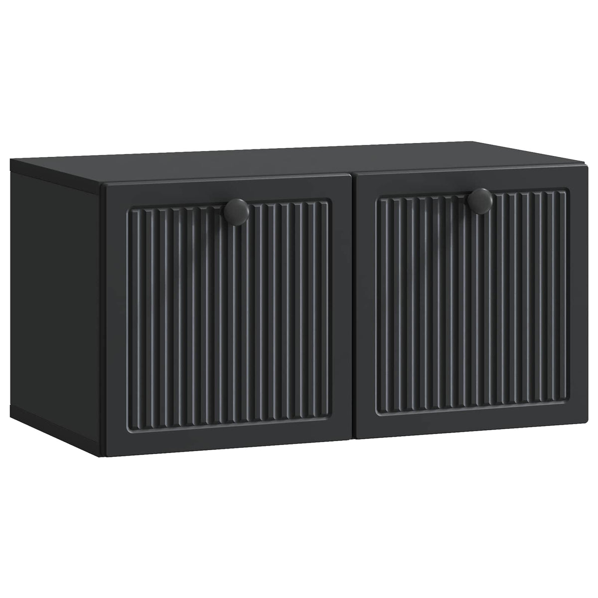 Wandmontierter TV-Schrank Schwarz 59,5 x 31 x 30 cm