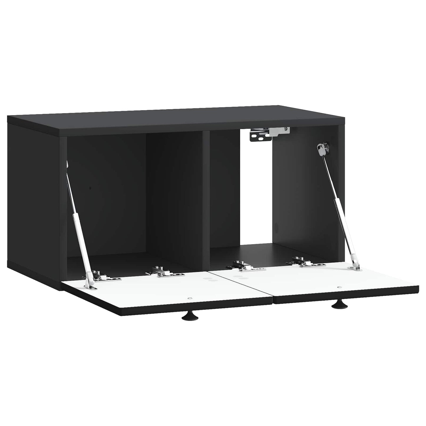Wandmontierter TV-Schrank Schwarz 59,5 x 31 x 30 cm