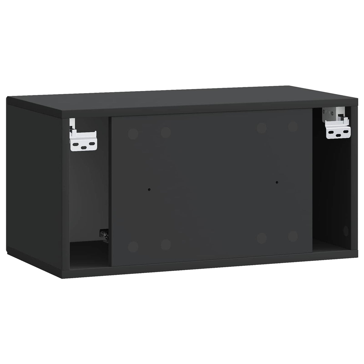 Wandmontierter TV-Schrank Schwarz 59,5 x 31 x 30 cm
