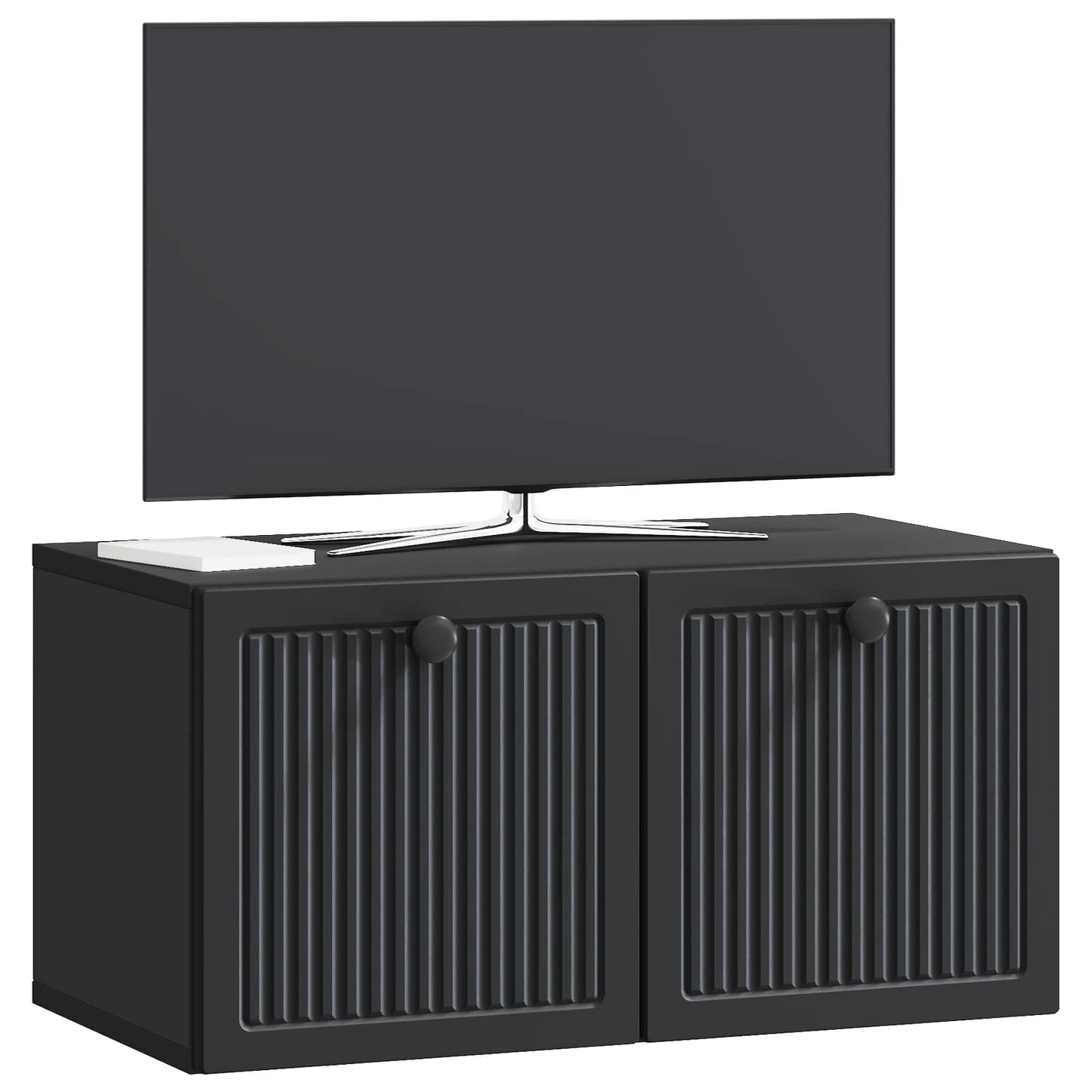 Wandmontierter TV-Schrank Schwarz 59,5 x 31 x 30 cm