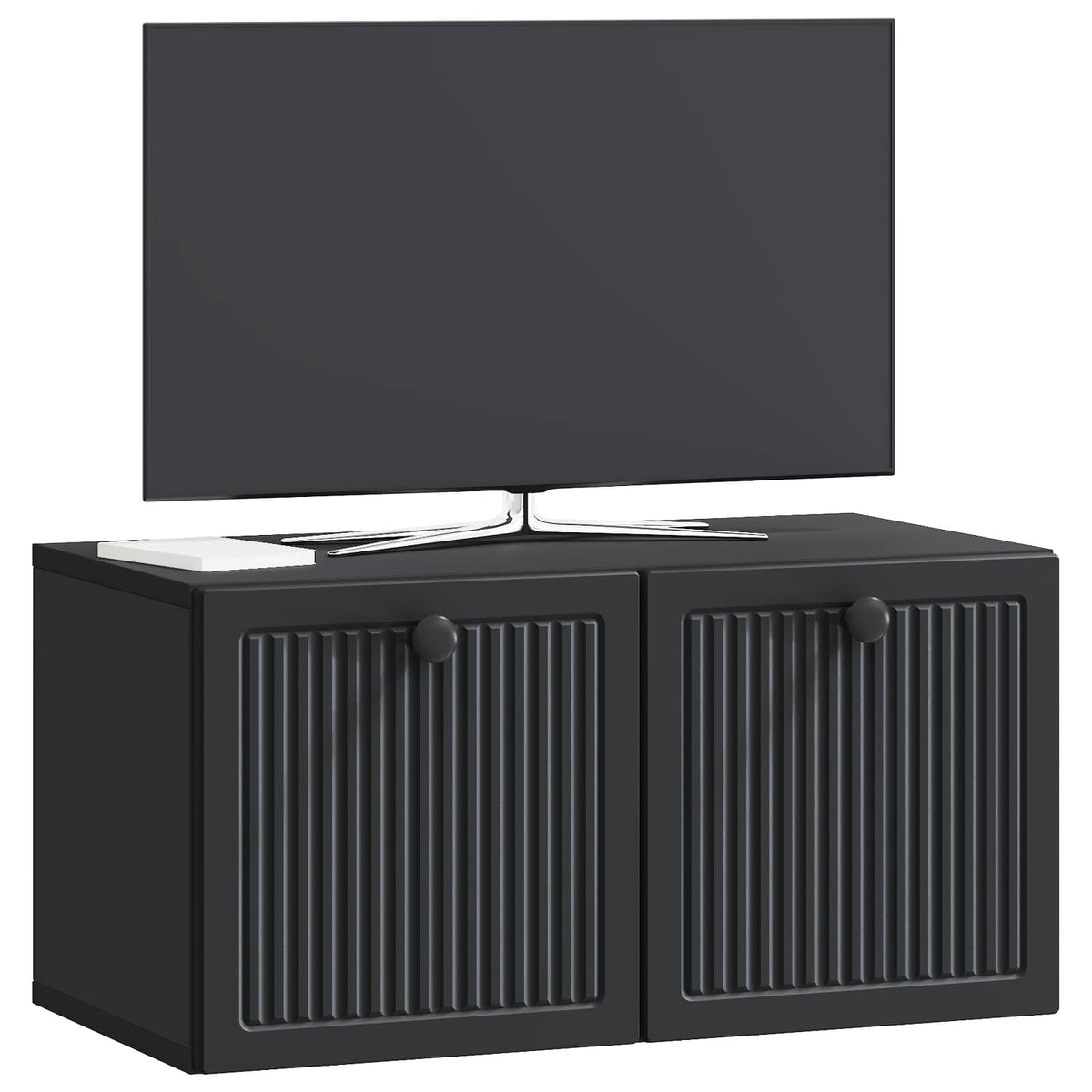 Wandmontierter TV-Schrank Schwarz 59,5 x 31 x 30 cm