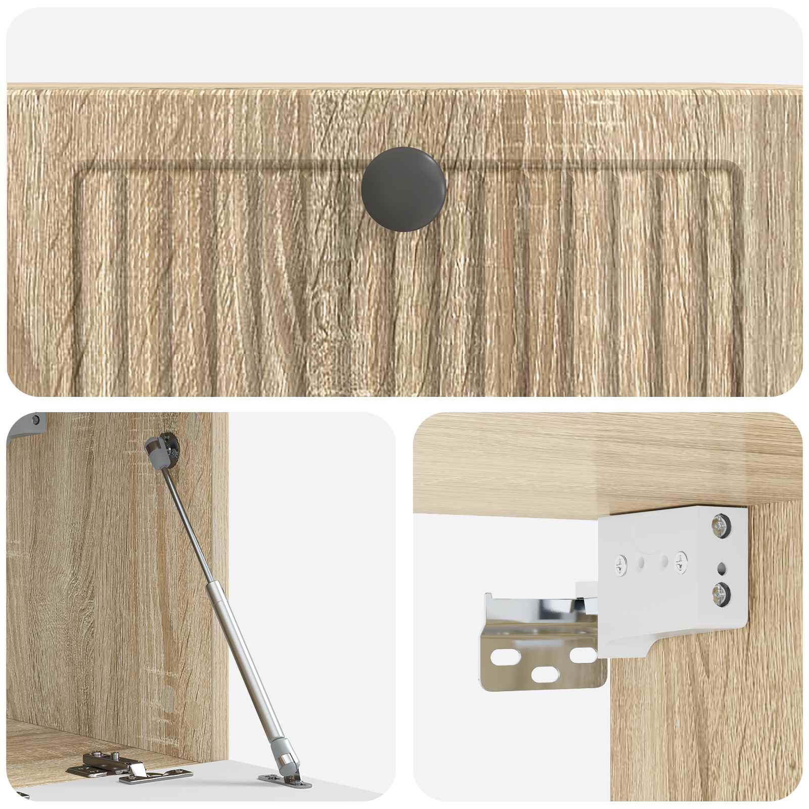 Wandmontierter TV-Schrank Sonoma-Eiche 59,5 x 31 x 30 cm