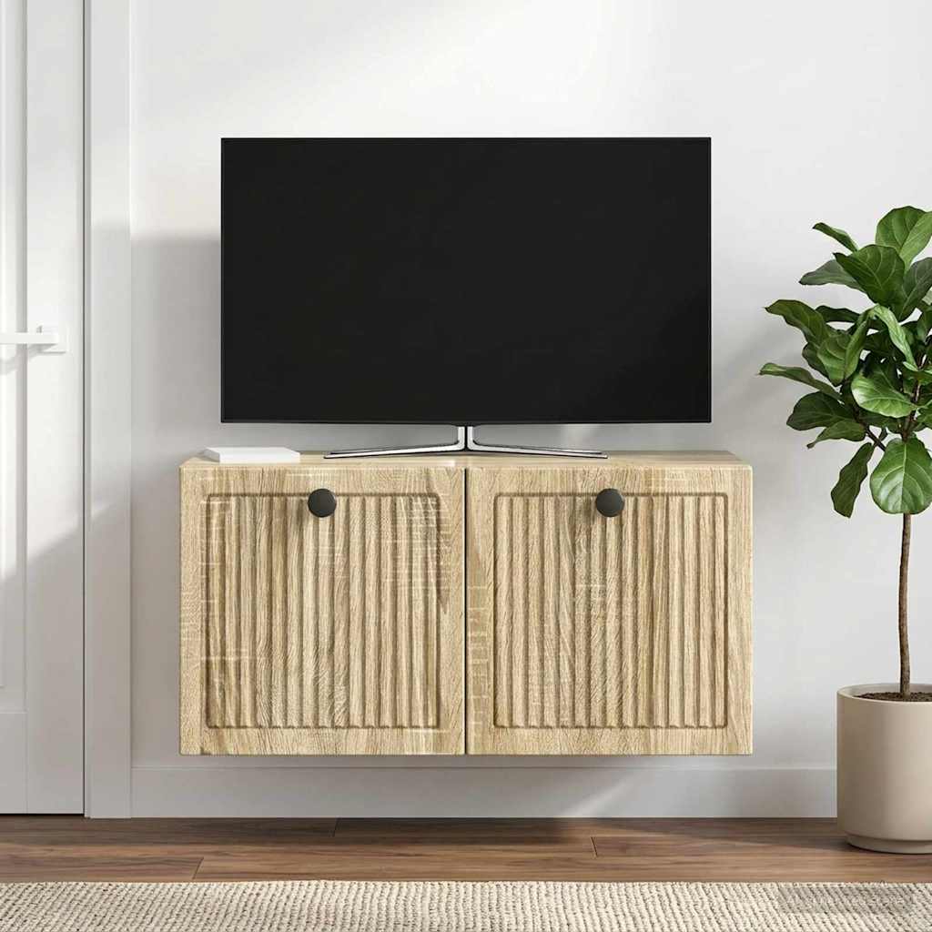 Wandmontierter TV-Schrank Sonoma-Eiche 59,5 x 31 x 30 cm