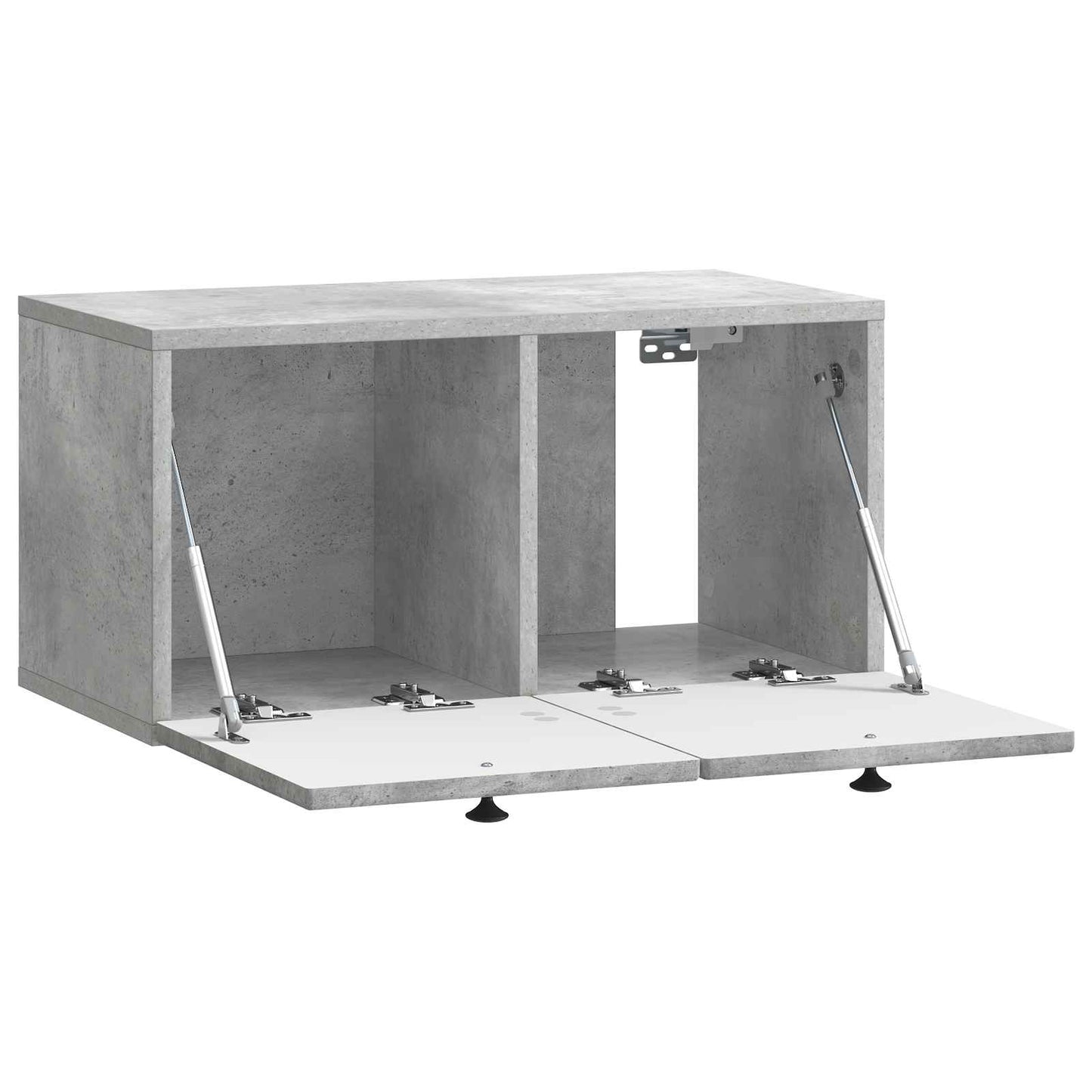 Wandmontierter TV-Schrank Betongrau 59,5 x 31 x 30 cm