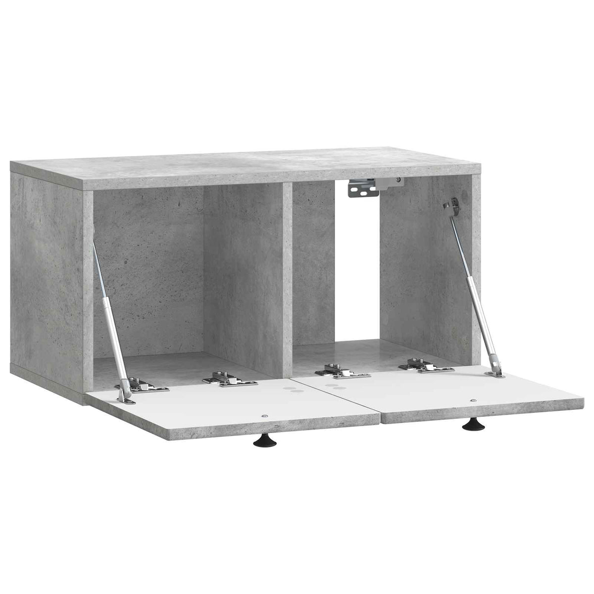Wandmontierter TV-Schrank Betongrau 59,5 x 31 x 30 cm