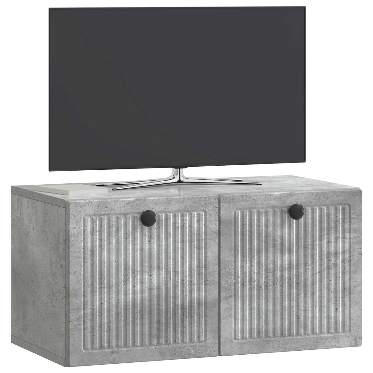 Wandmontierter TV-Schrank Betongrau 59,5 x 31 x 30 cm