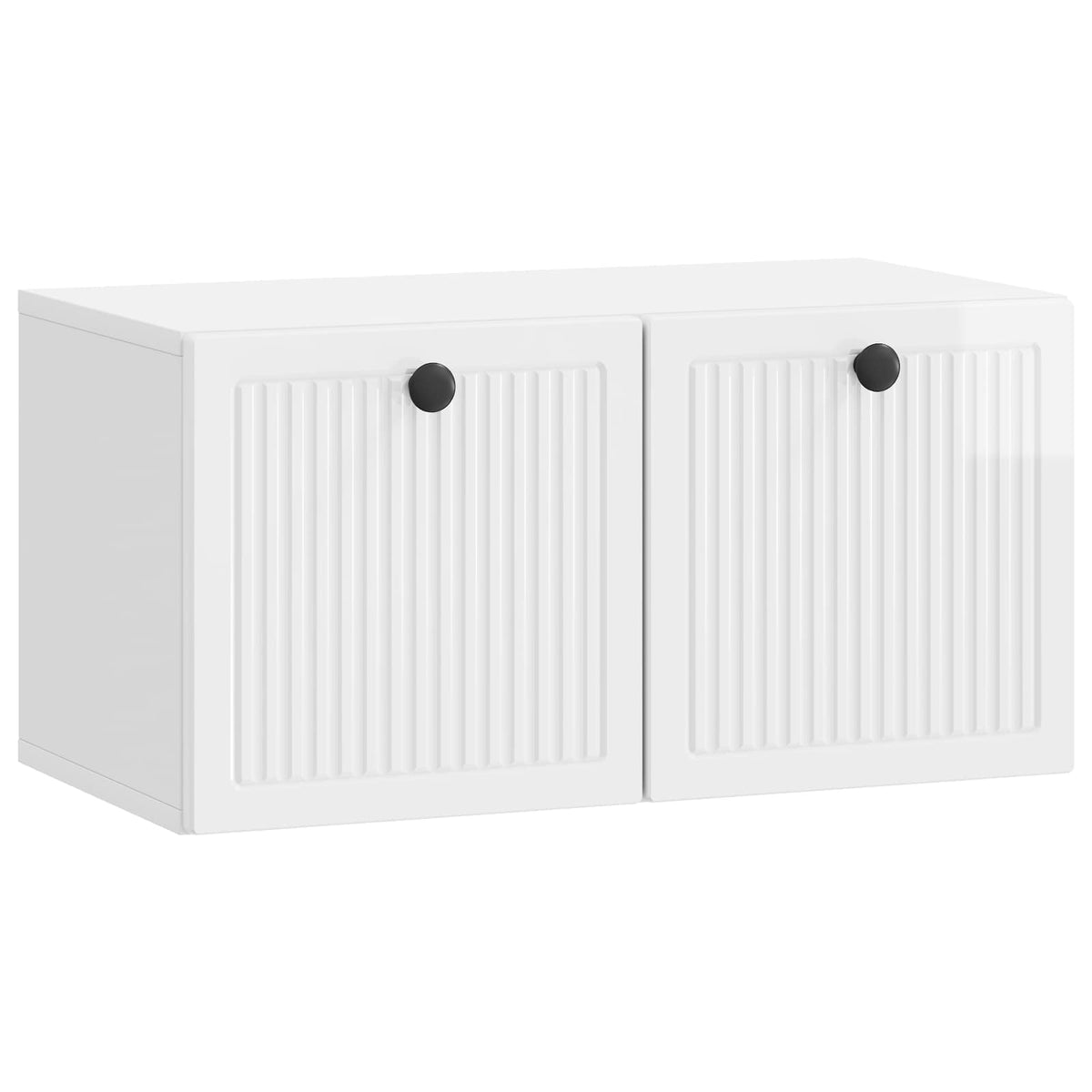 Wandmontierter TV-Schrank Hochglanz Weiß 59,5 x 31 x 30 cm