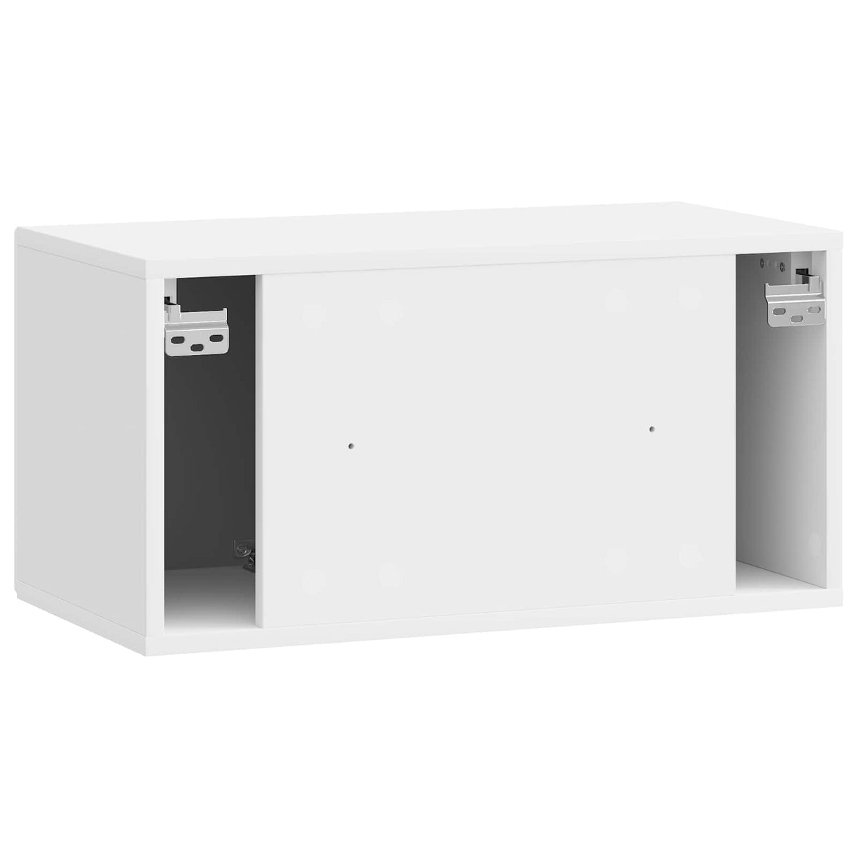 Wandmontierter TV-Schrank Hochglanz Weiß 59,5 x 31 x 30 cm