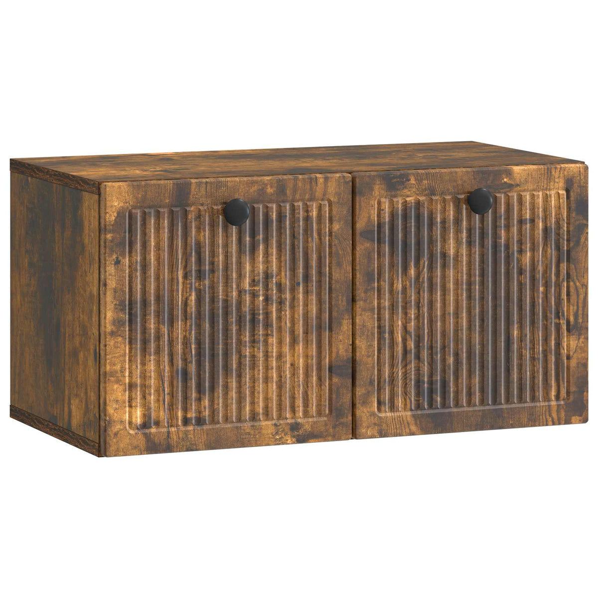 Wandmontierter TV-Schrank Geräucherte Eiche 59,5 x 31 x 30 cm