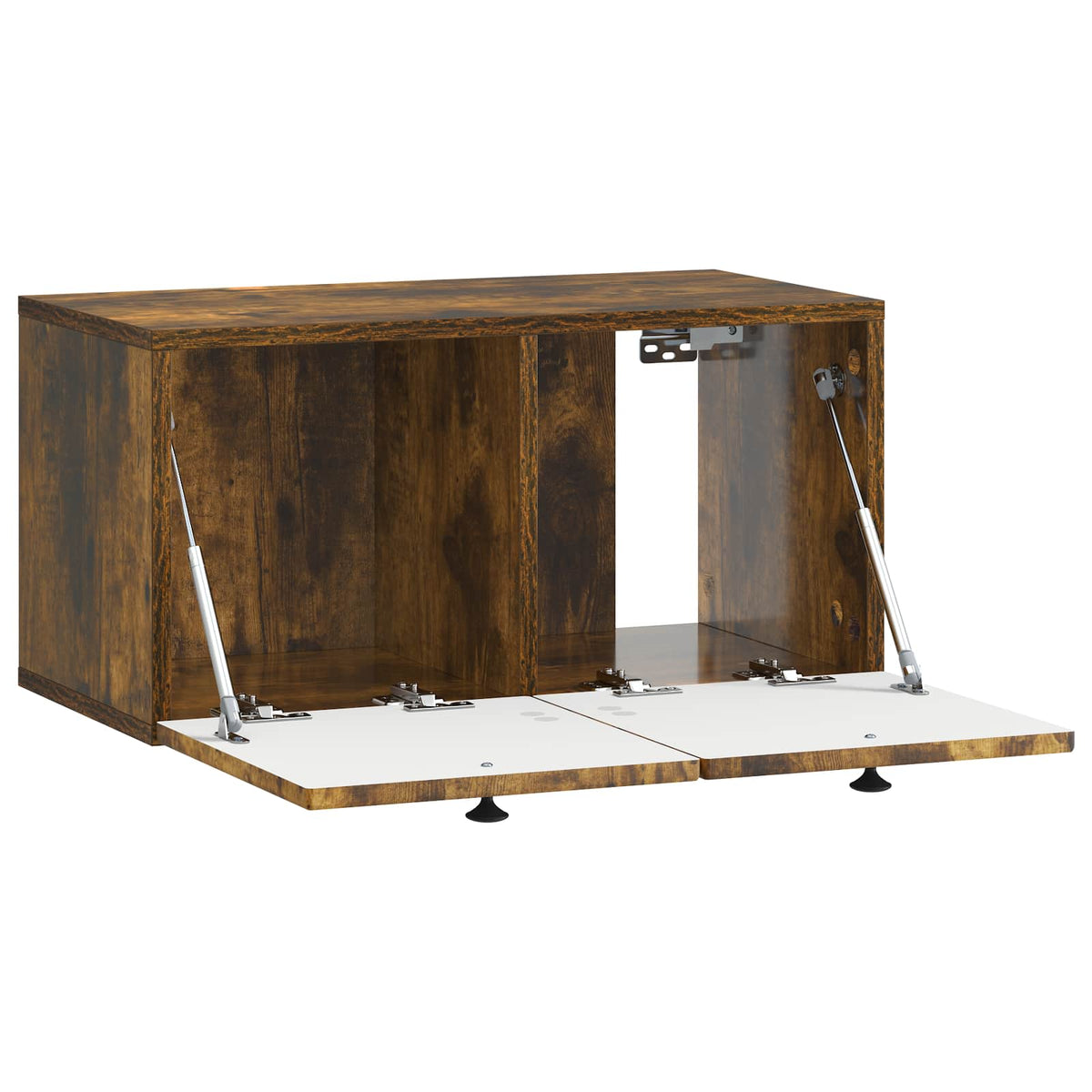 Wandmontierter TV-Schrank Geräucherte Eiche 59,5 x 31 x 30 cm