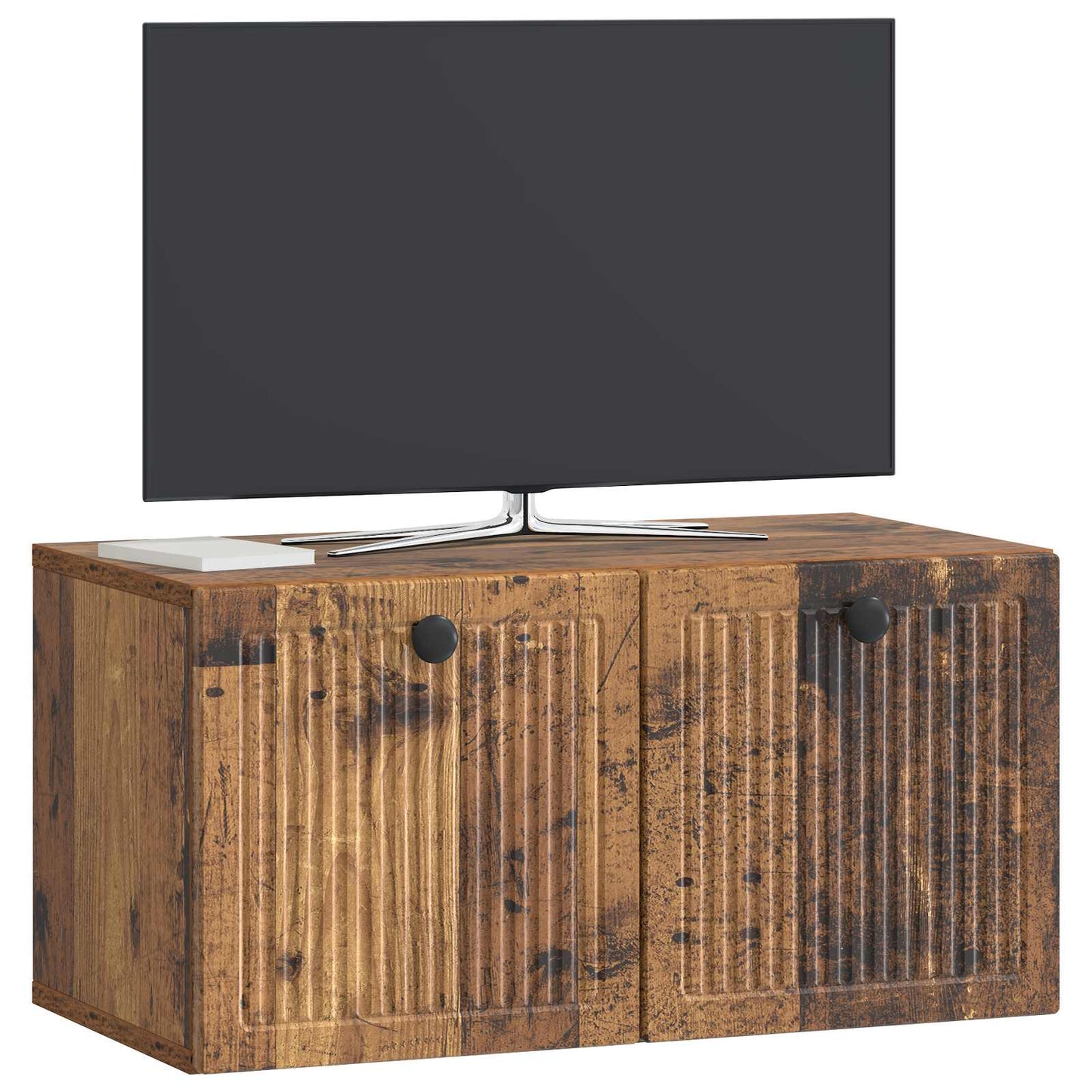 Wandmontierter TV-Schrank Altholz 59,5 x 31 x 30 cm