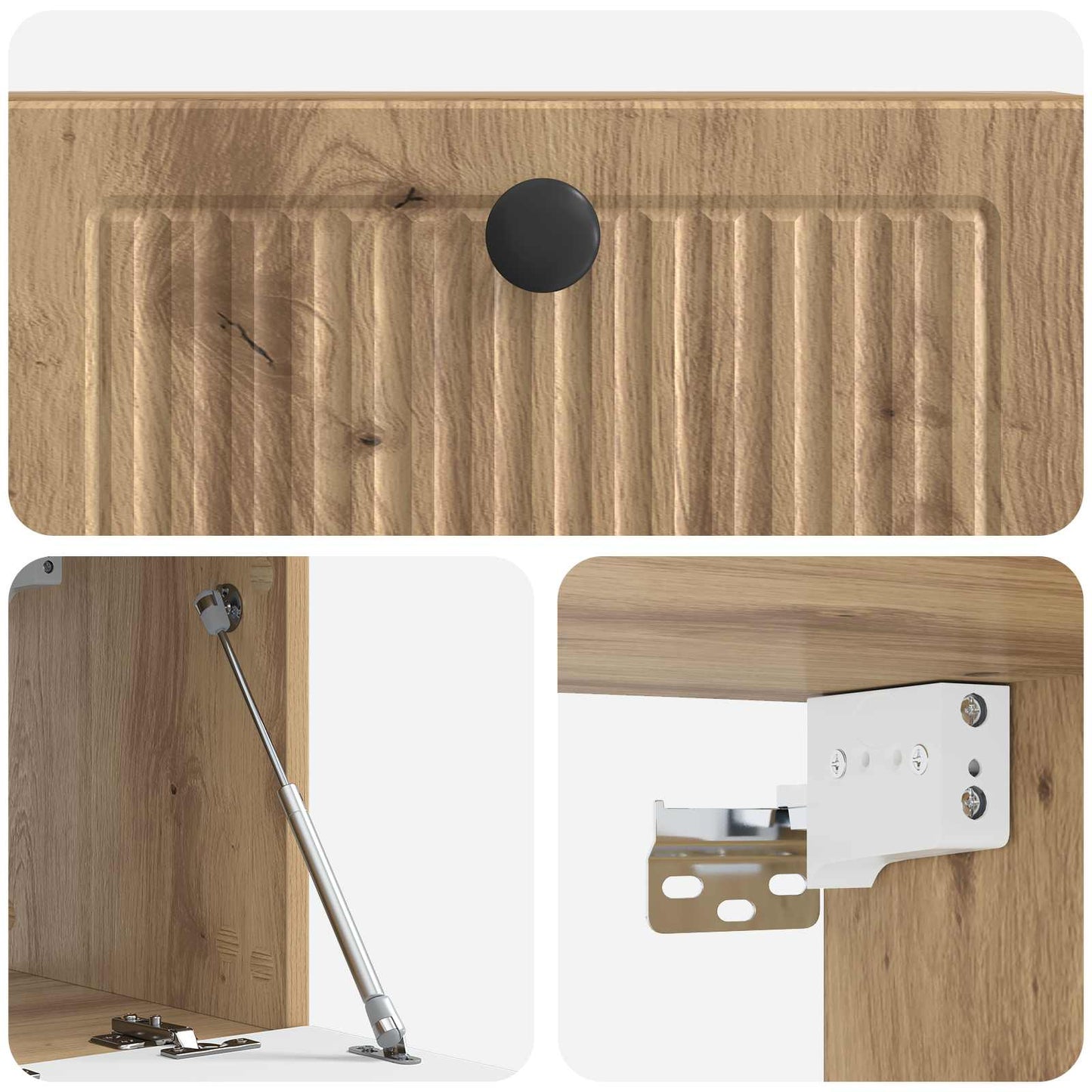 Wandmontierter TV-Schrank 59,5 x 31 x 30 cm Artisan-Eiche
