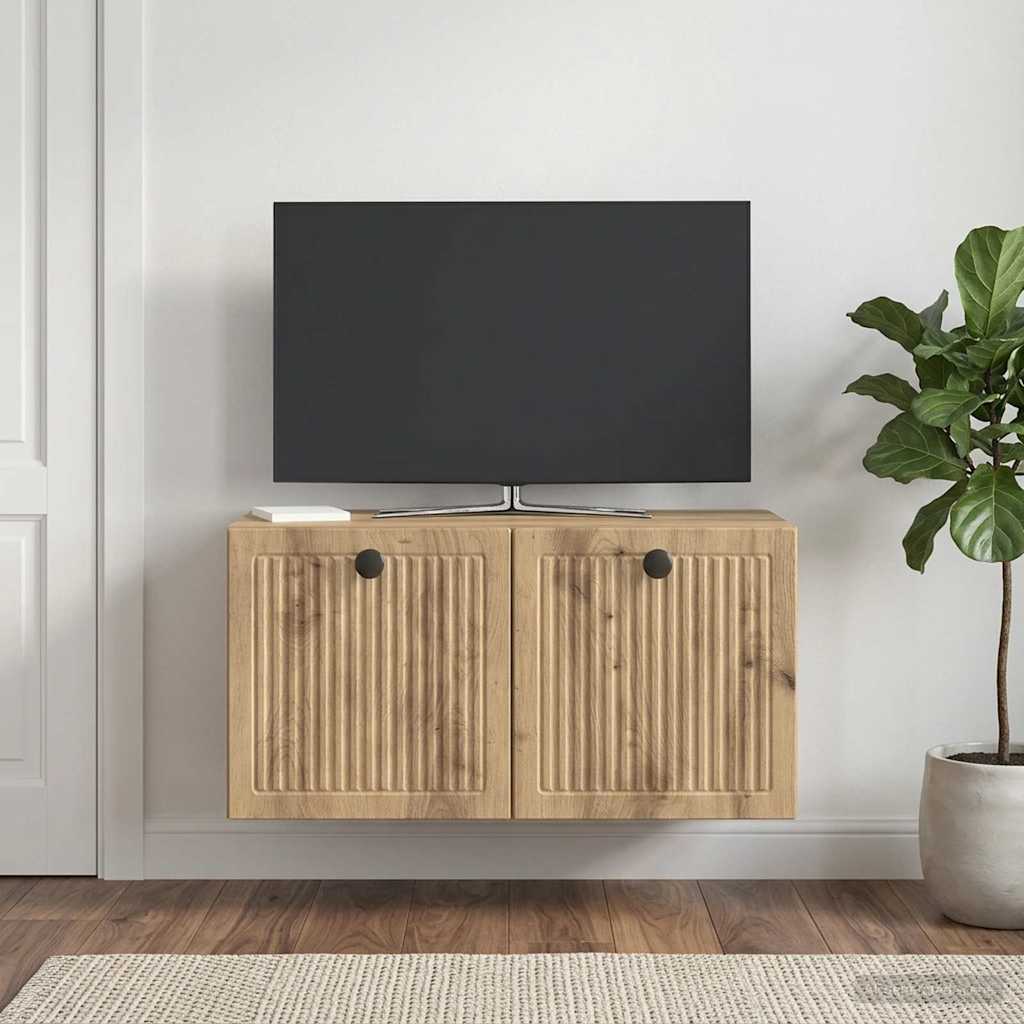 Wandmontierter TV-Schrank 59,5 x 31 x 30 cm Artisan-Eiche