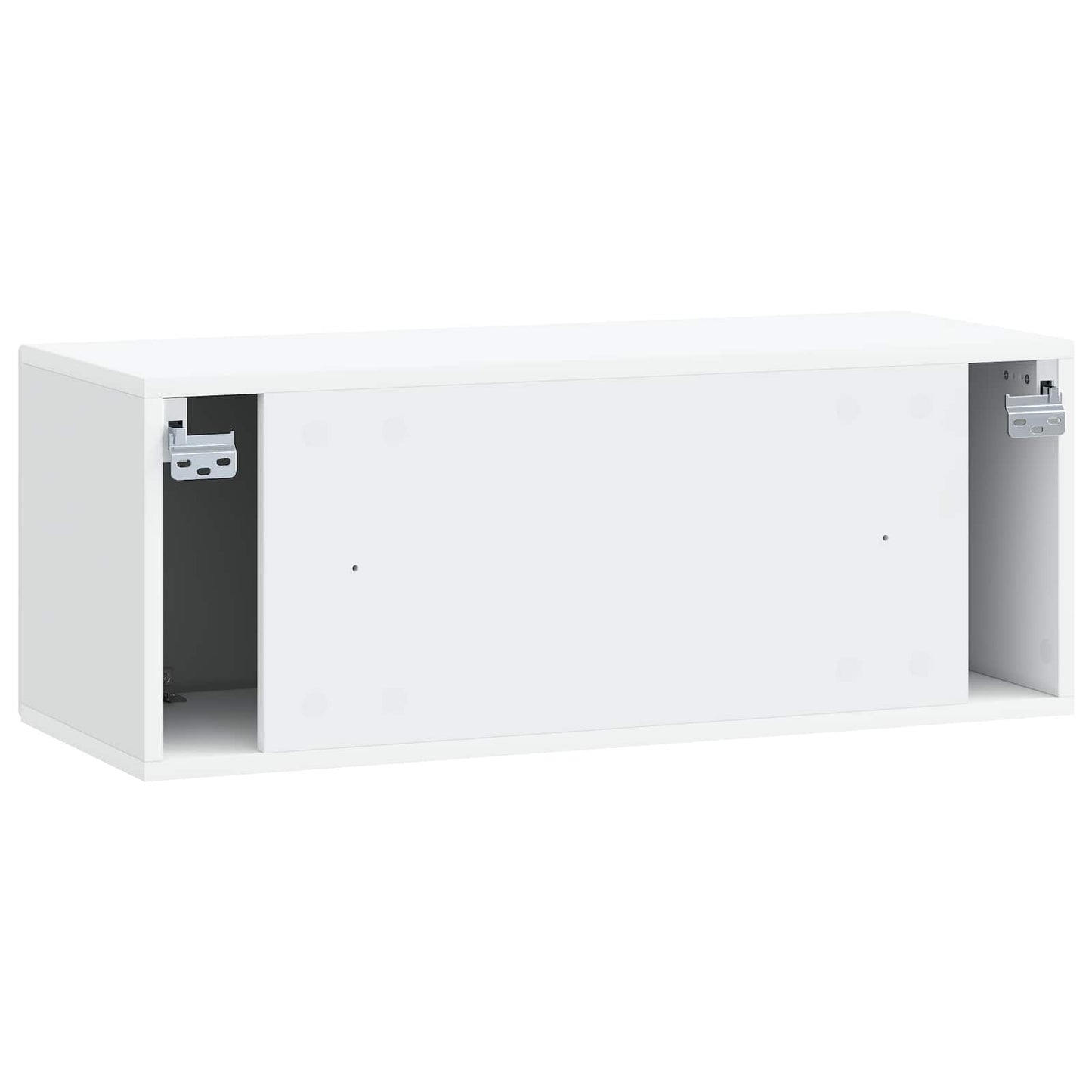 Wandmontierter TV-Schrank Weiß 78,5 x 31 x 30 cm Holzwerkstoff