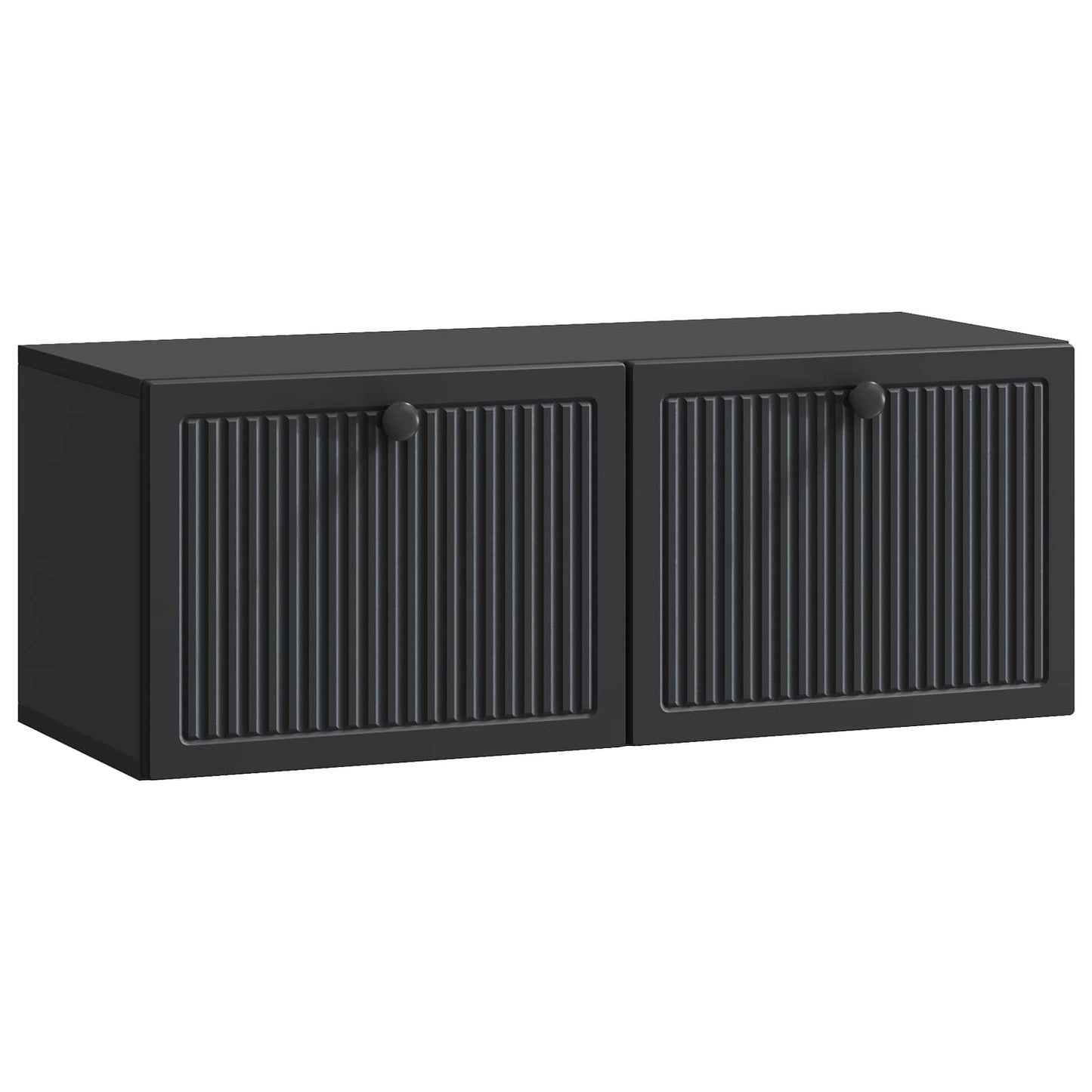 Wandmontierter TV-Schrank Schwarz 78,5 x 31 x 30 cm