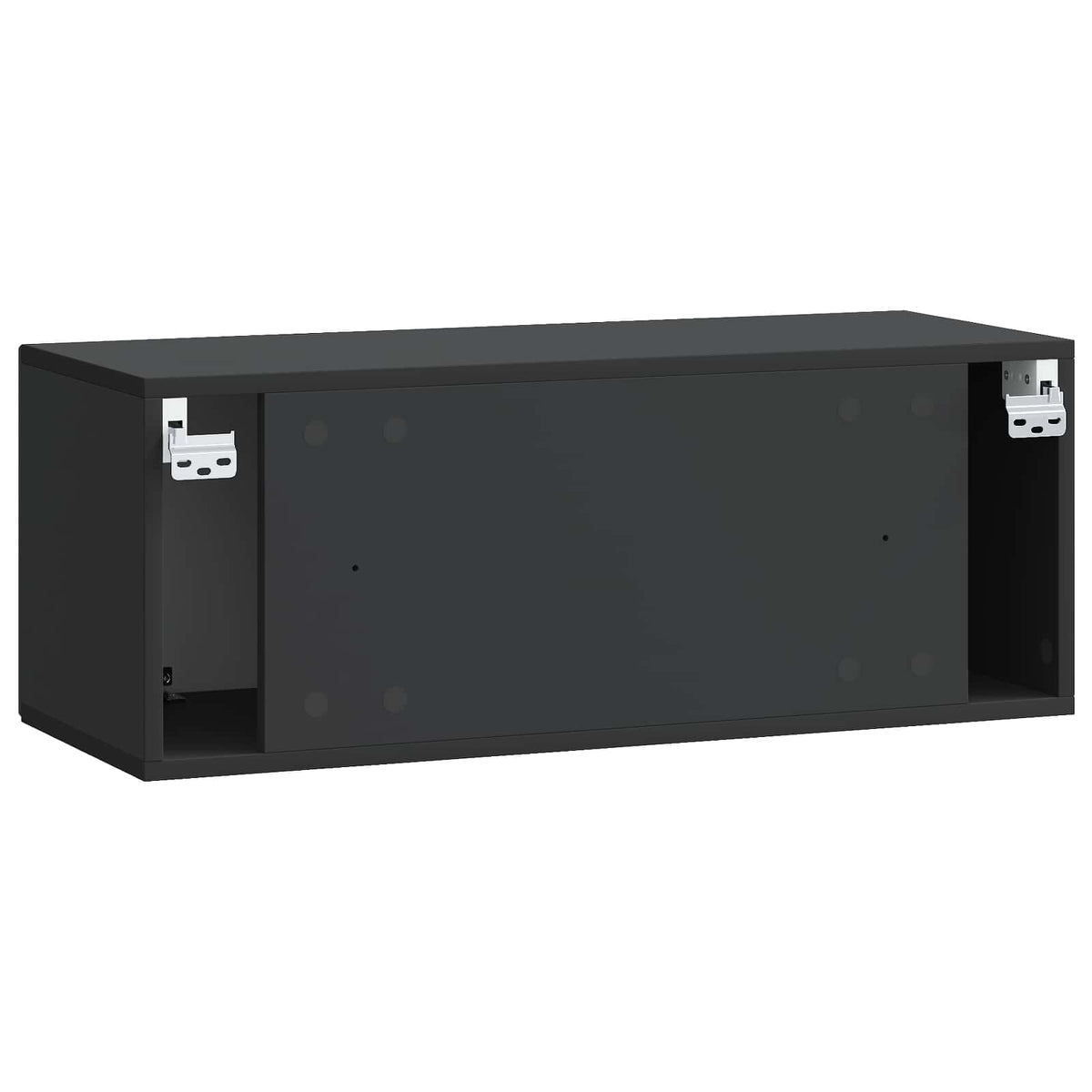 Wandmontierter TV-Schrank Schwarz 78,5 x 31 x 30 cm