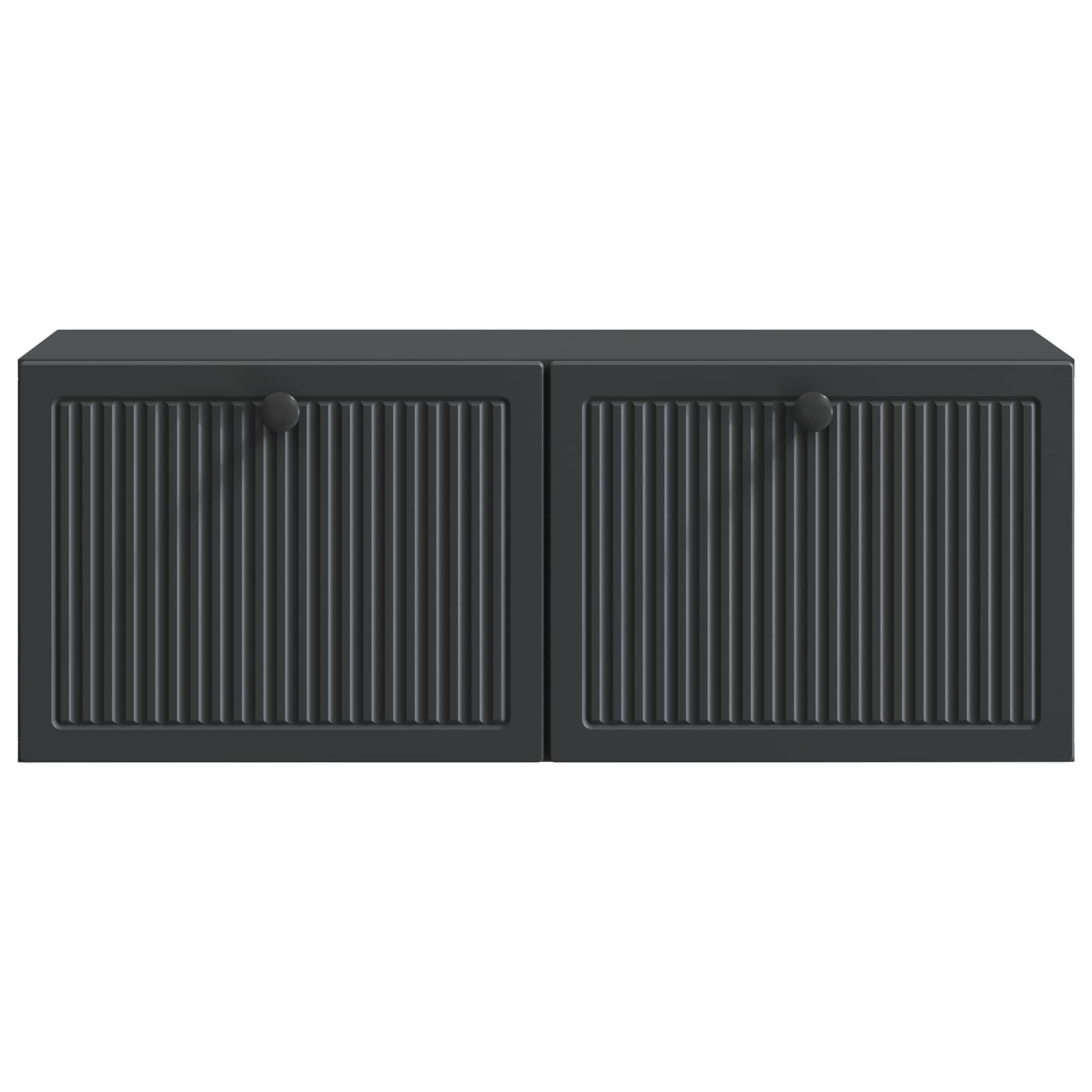 Wandmontierter TV-Schrank Schwarz 78,5 x 31 x 30 cm