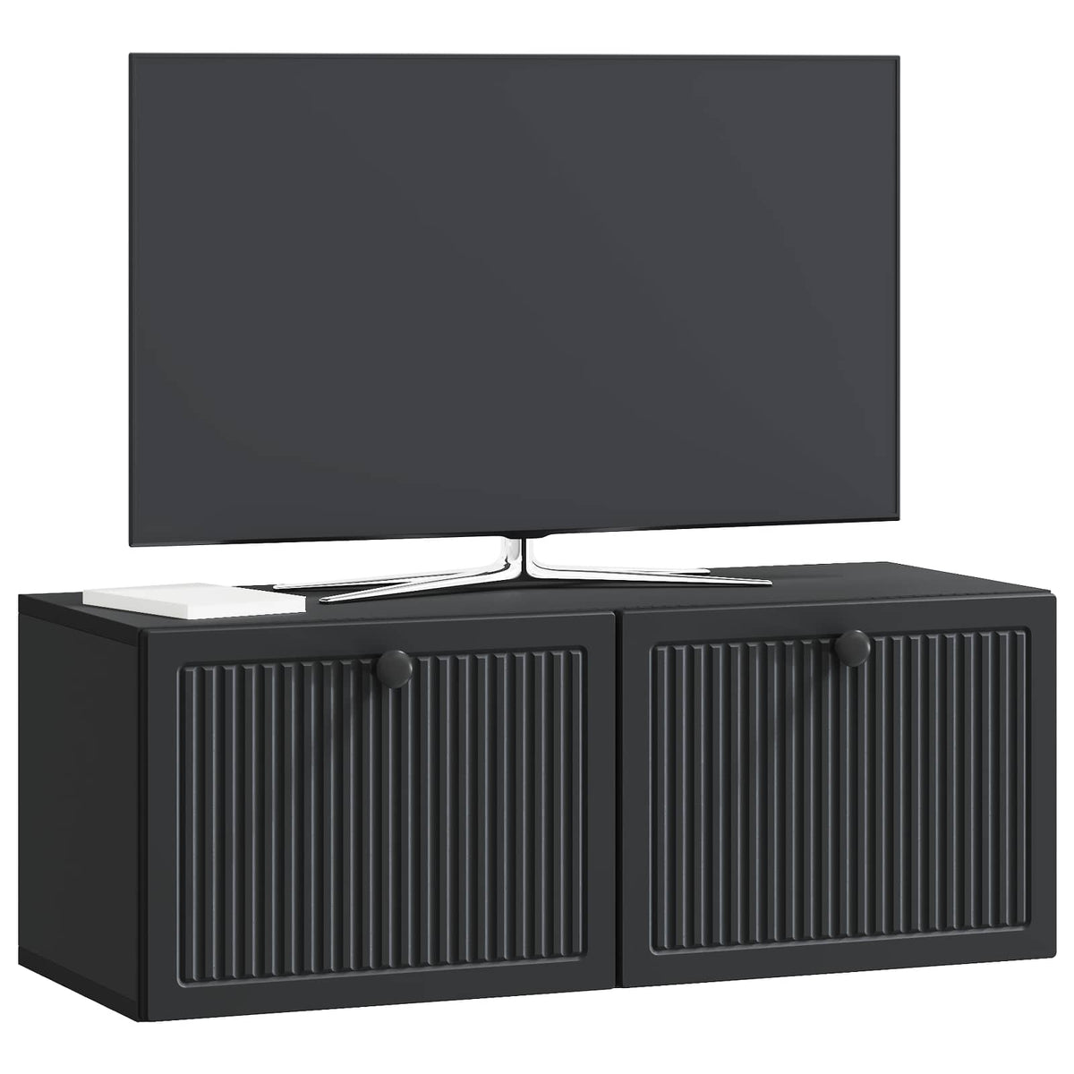 Wandmontierter TV-Schrank Schwarz 78,5 x 31 x 30 cm