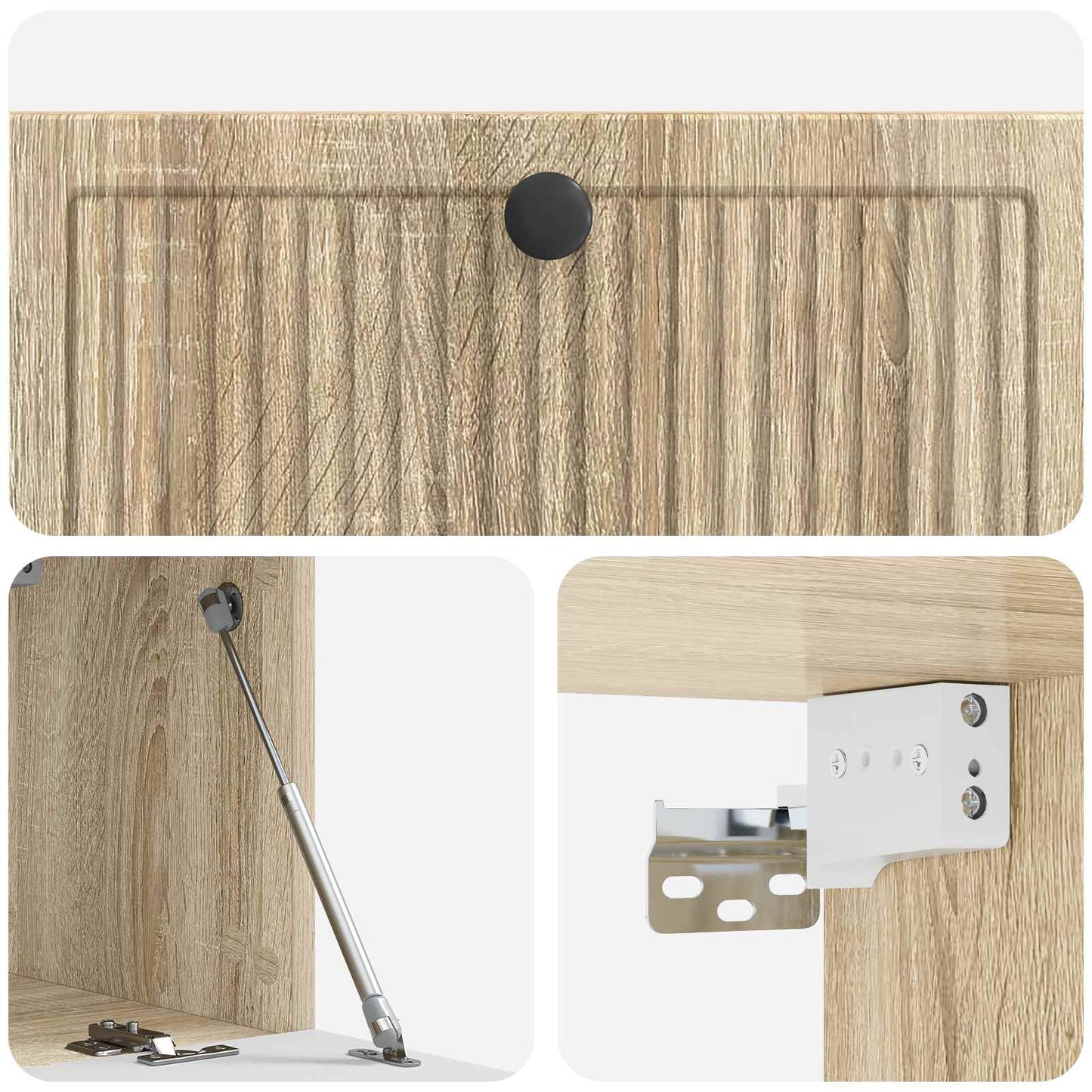 Wandmontierter TV-Schrank Sonoma-Eiche 78,5 x 31 x 30 cm