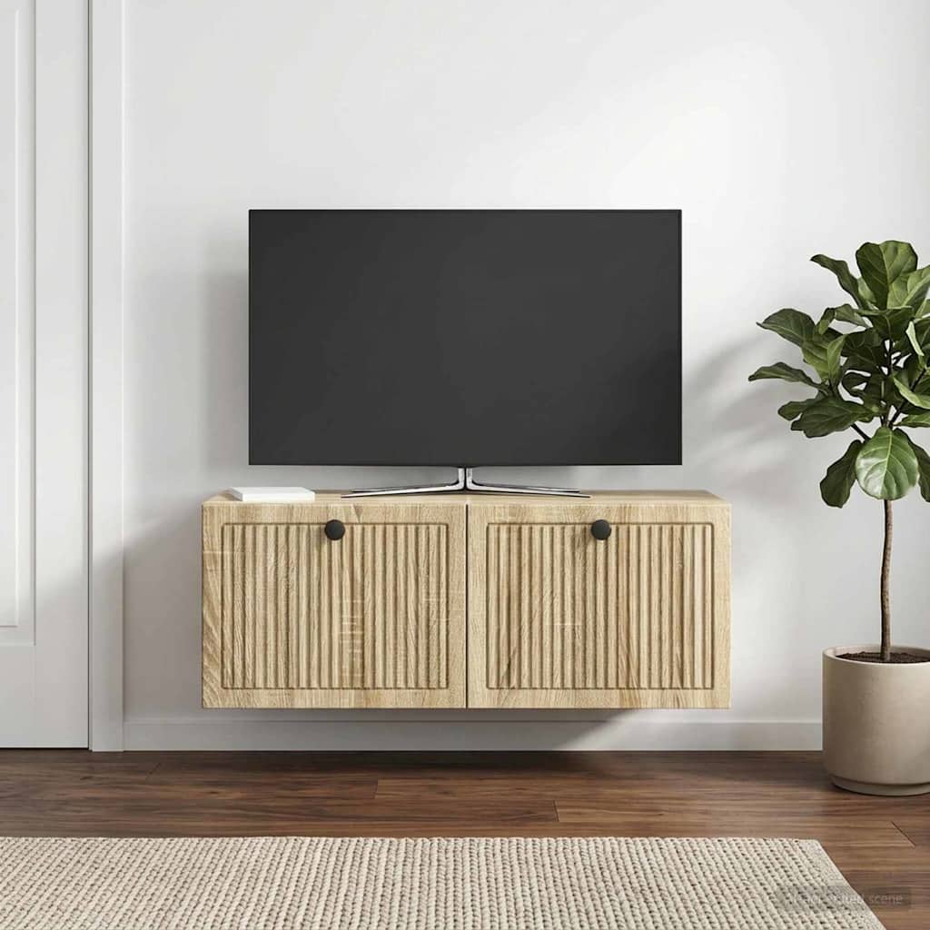 Wandmontierter TV-Schrank Sonoma-Eiche 78,5 x 31 x 30 cm