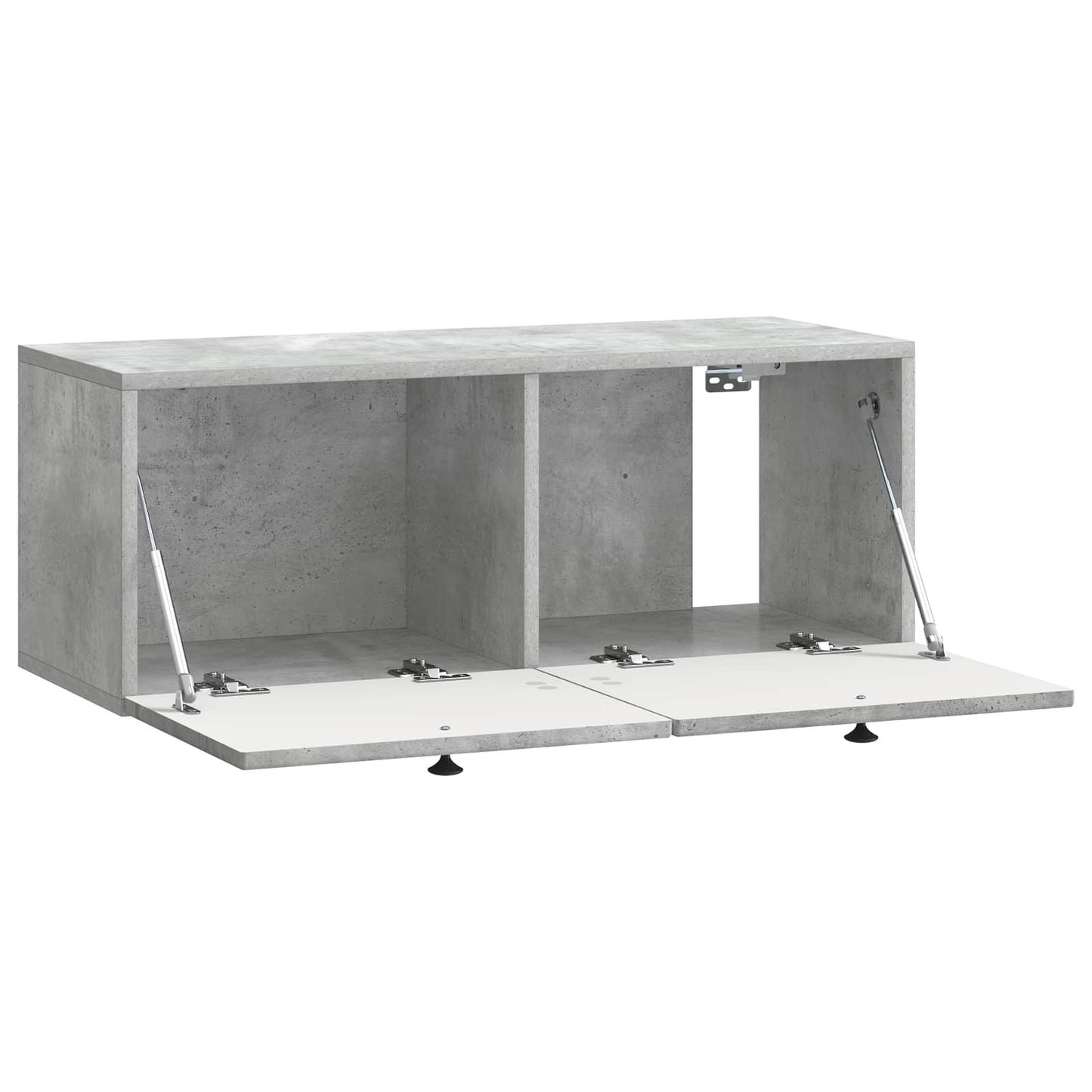 Wandmontierter TV-Schrank Betongrau 78,5 x 31 x 30 cm