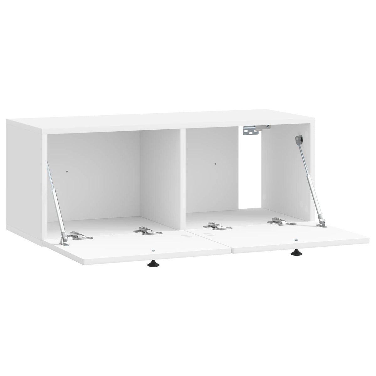 Wandmontierter TV-Schrank Hochglanz Weiß 78,5 x 31 x 30 cm