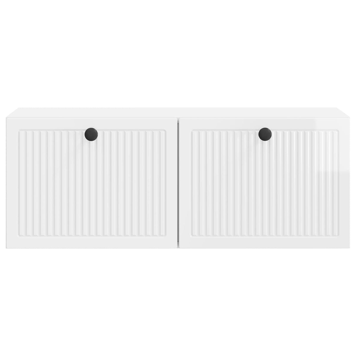 Wandmontierter TV-Schrank Hochglanz Weiß 78,5 x 31 x 30 cm