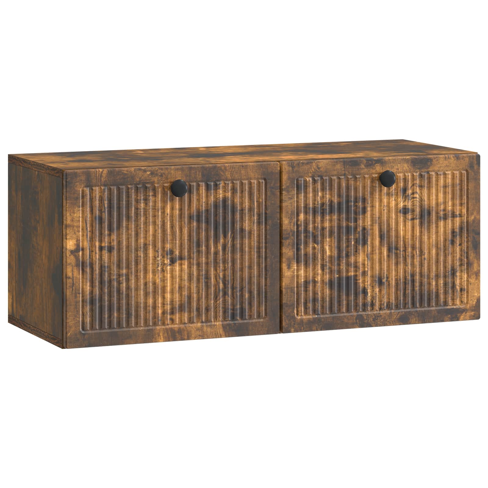 Wandmontierter TV-Schrank Geräucherte Eiche 78,5 x 31 x 30 cm
