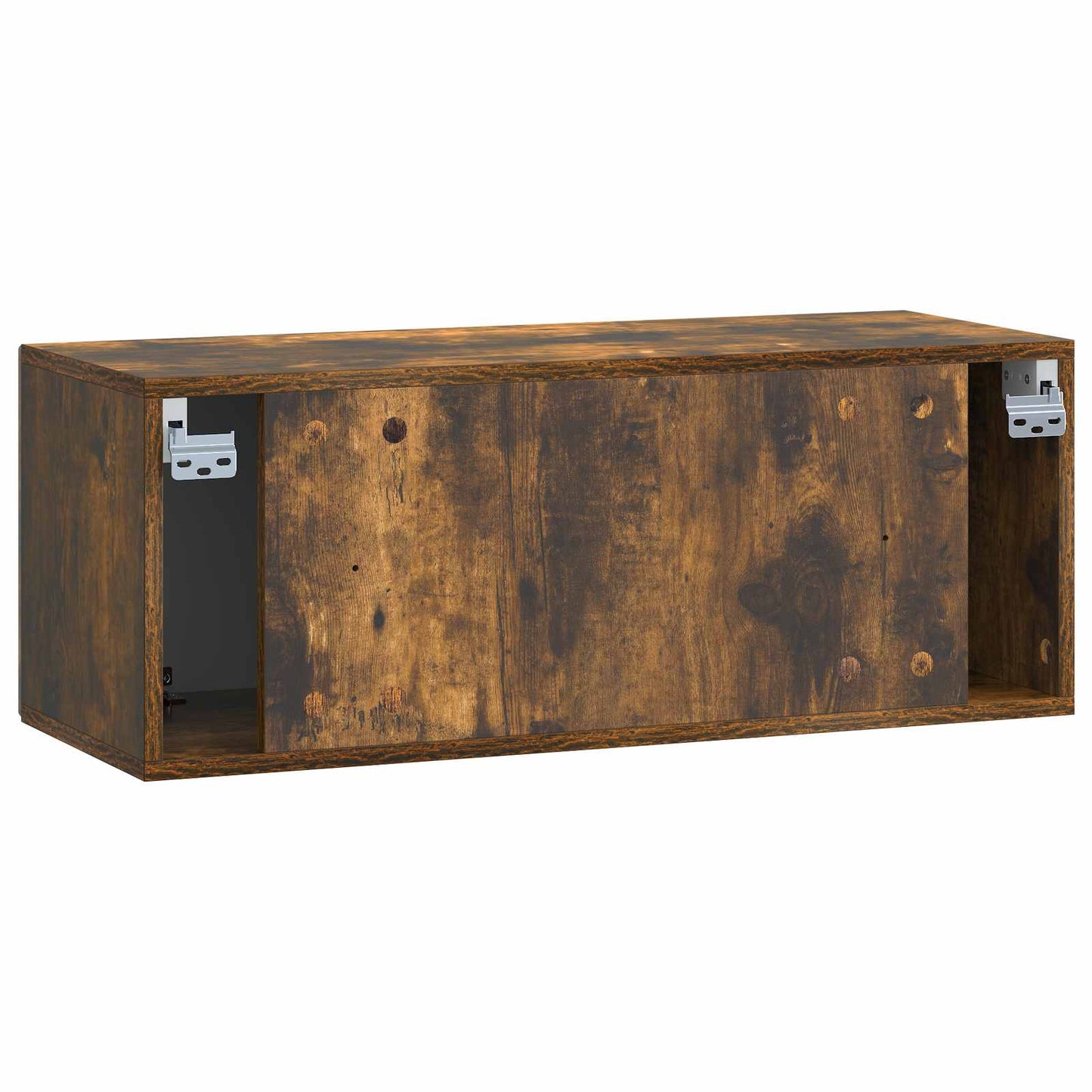 Wandmontierter TV-Schrank Geräucherte Eiche 78,5 x 31 x 30 cm