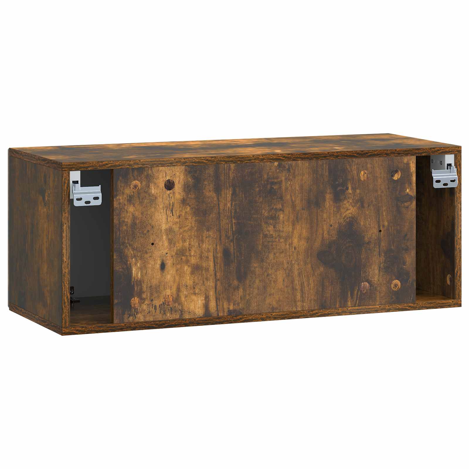 Wandmontierter TV-Schrank Geräucherte Eiche 78,5 x 31 x 30 cm