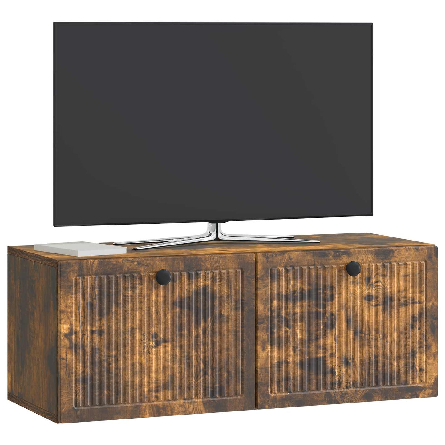 Wandmontierter TV-Schrank Geräucherte Eiche 78,5 x 31 x 30 cm