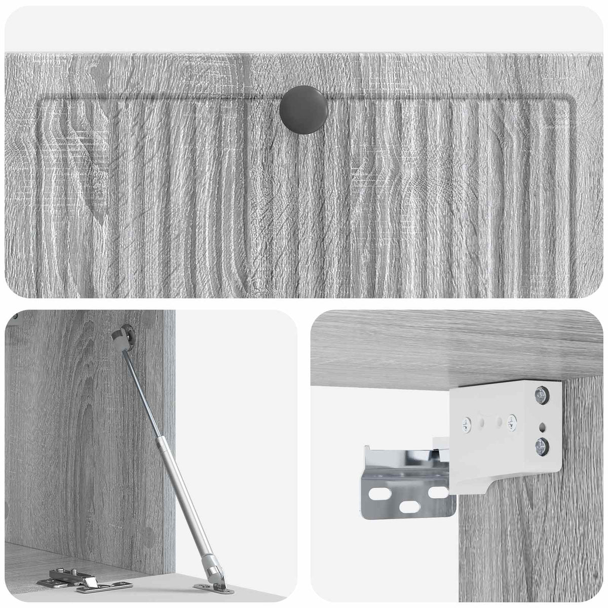 Wandmontierter TV-Schrank Graues Sonoma 78,5 x 31 x 30 cm