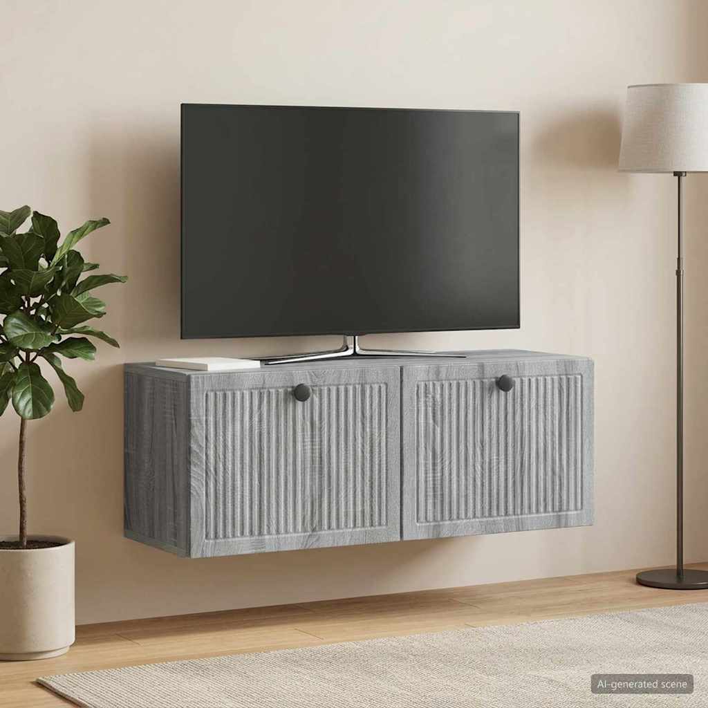 Wandmontierter TV-Schrank Graues Sonoma 78,5 x 31 x 30 cm