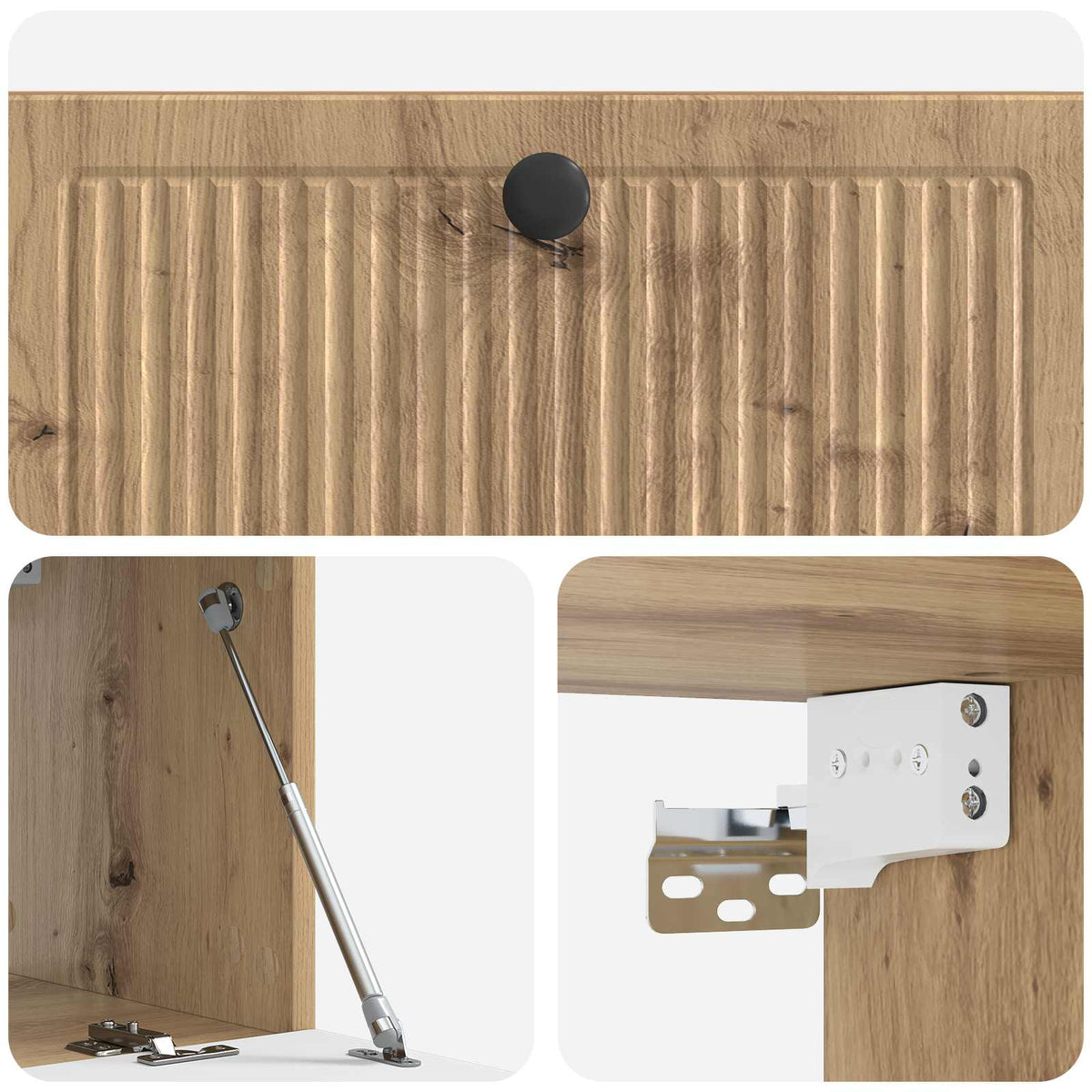 Wandmontierter TV-Schrank 78,5 x 31 x 30 cm Artisan-Eiche
