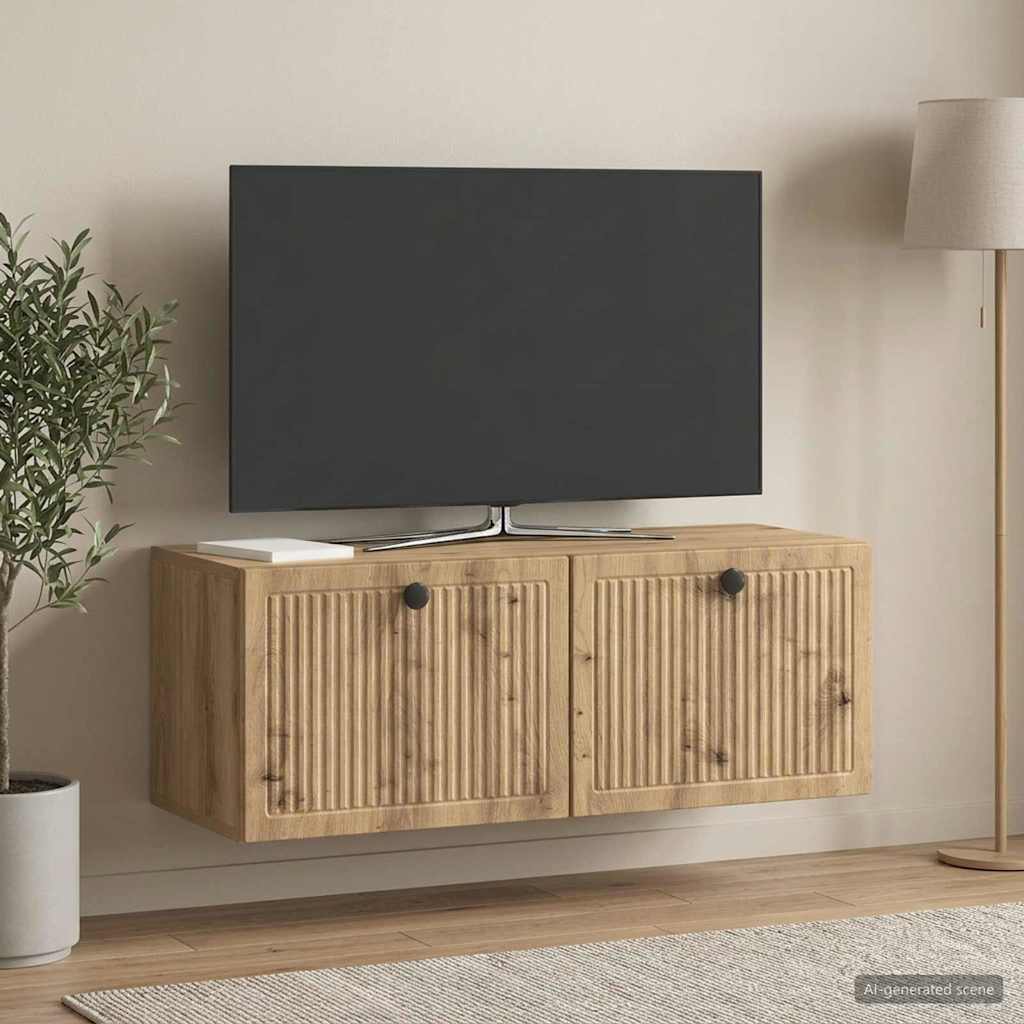 Wandmontierter TV-Schrank 78,5 x 31 x 30 cm Artisan-Eiche