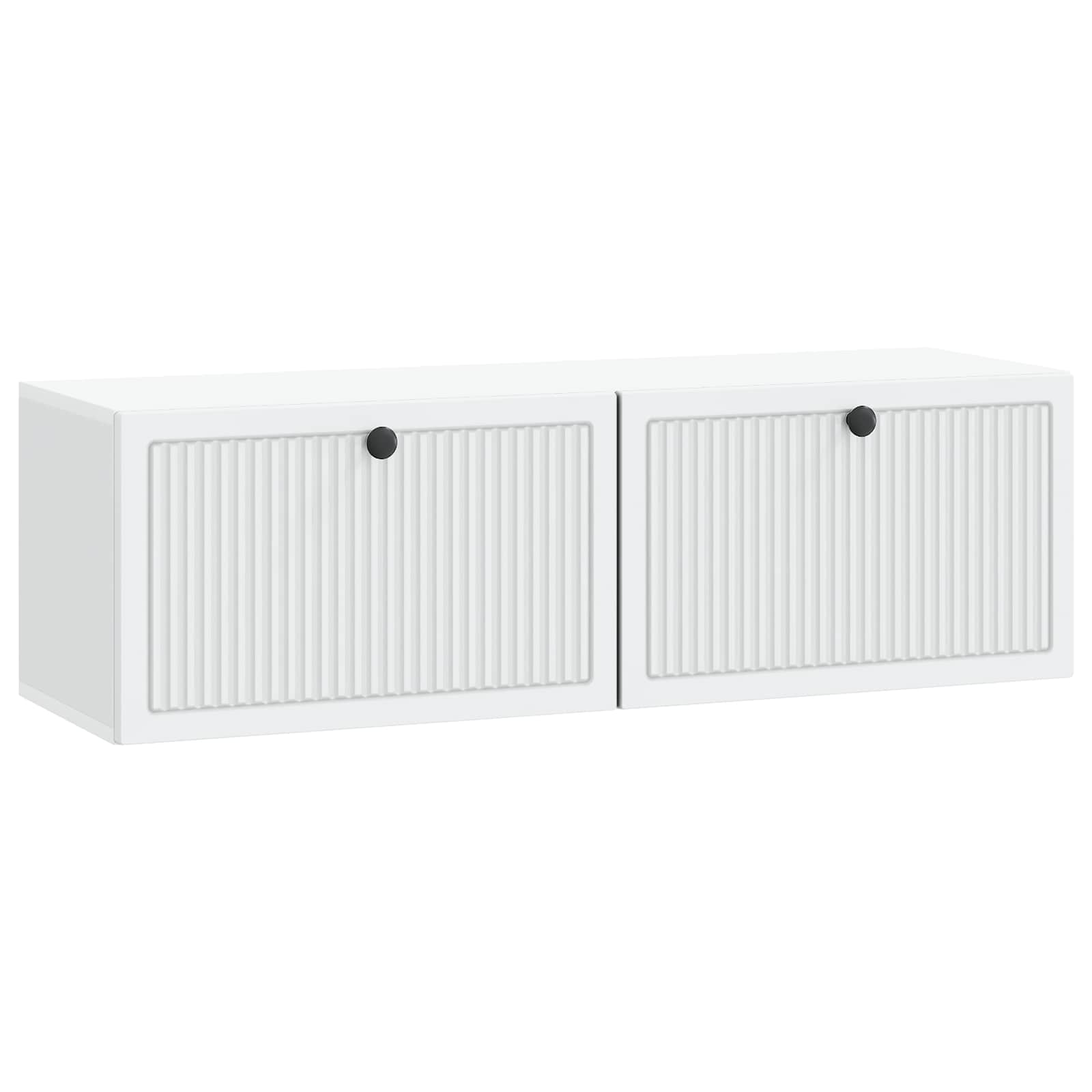 Wandmontierter TV-Schrank Weiß 98 x 31 x 30 cm Holzwerkstoff