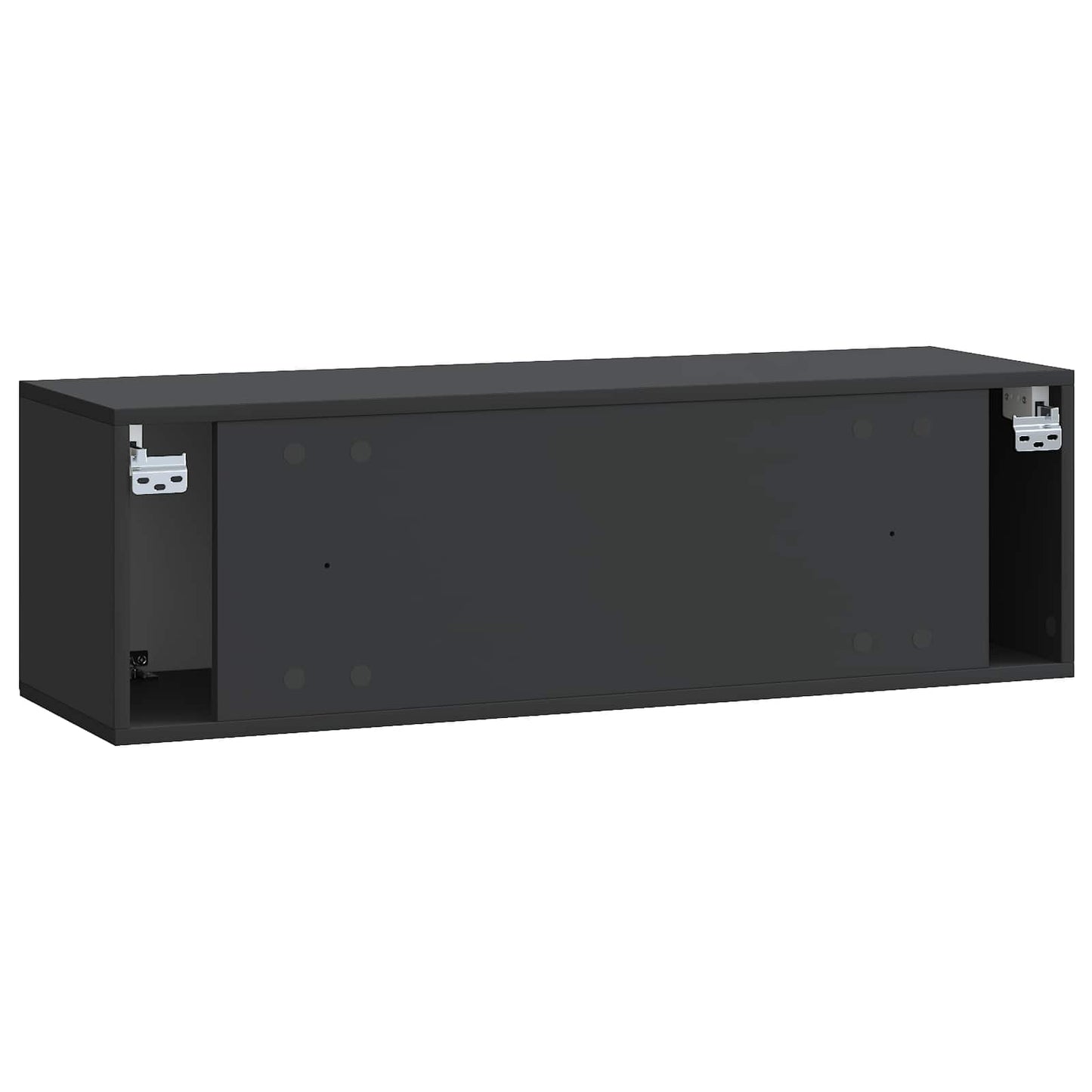 Wandmontierter TV-Schrank Schwarz 98 x 31 x 30 cm Holzwerkstoff