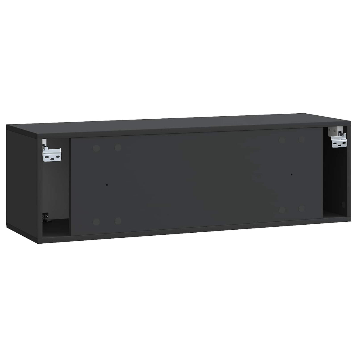 Wandmontierter TV-Schrank Schwarz 98 x 31 x 30 cm Holzwerkstoff