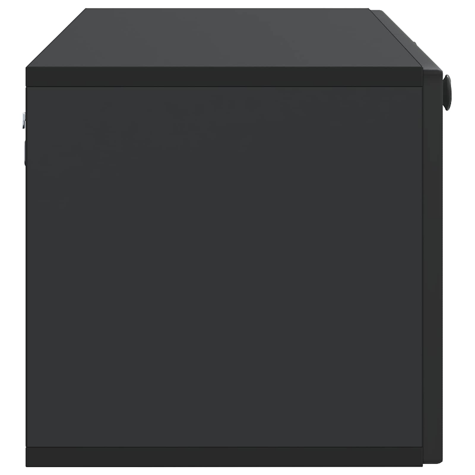 Wandmontierter TV-Schrank Schwarz 98 x 31 x 30 cm Holzwerkstoff