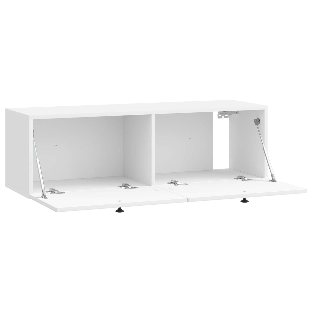 Wandmontierter TV-Schrank Hochglanz Weiß 98 x 31 x 30 cm