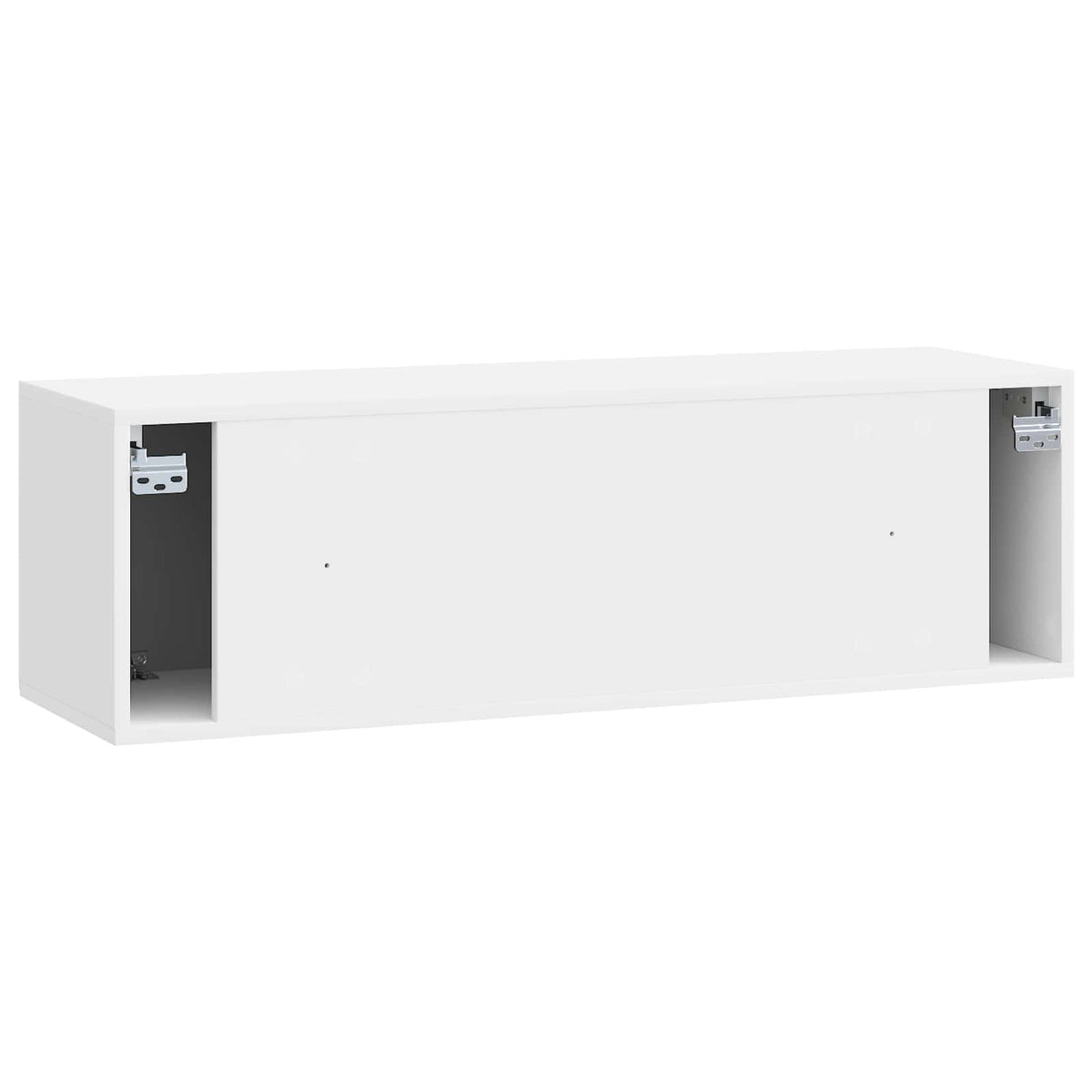 Wandmontierter TV-Schrank Hochglanz Weiß 98 x 31 x 30 cm
