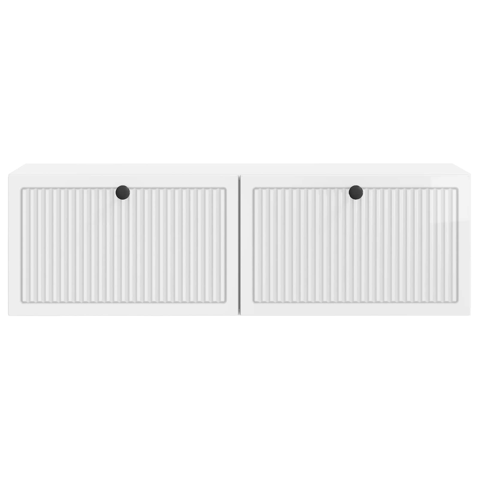 Wandmontierter TV-Schrank Hochglanz Weiß 98 x 31 x 30 cm