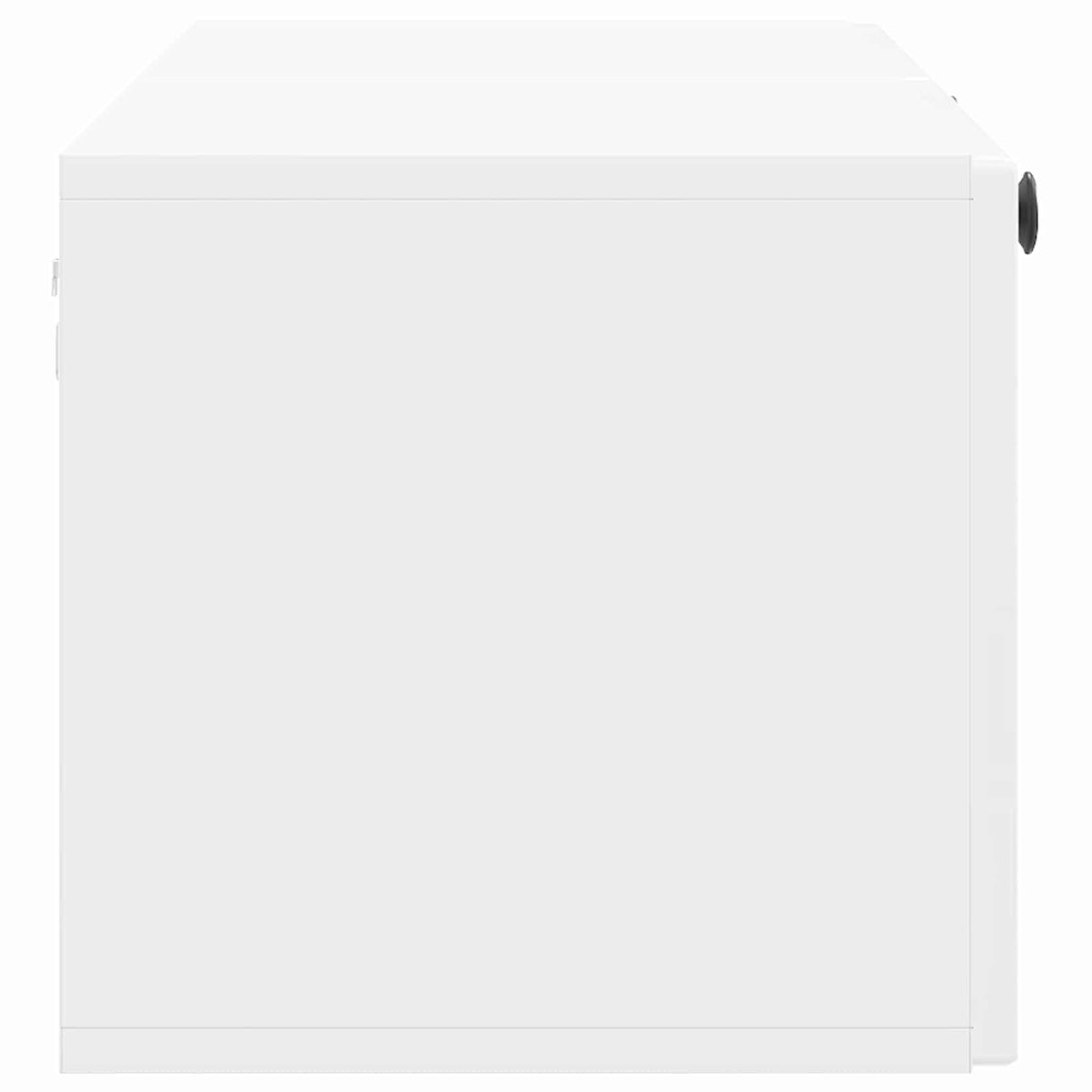 Wandmontierter TV-Schrank Hochglanz Weiß 98 x 31 x 30 cm